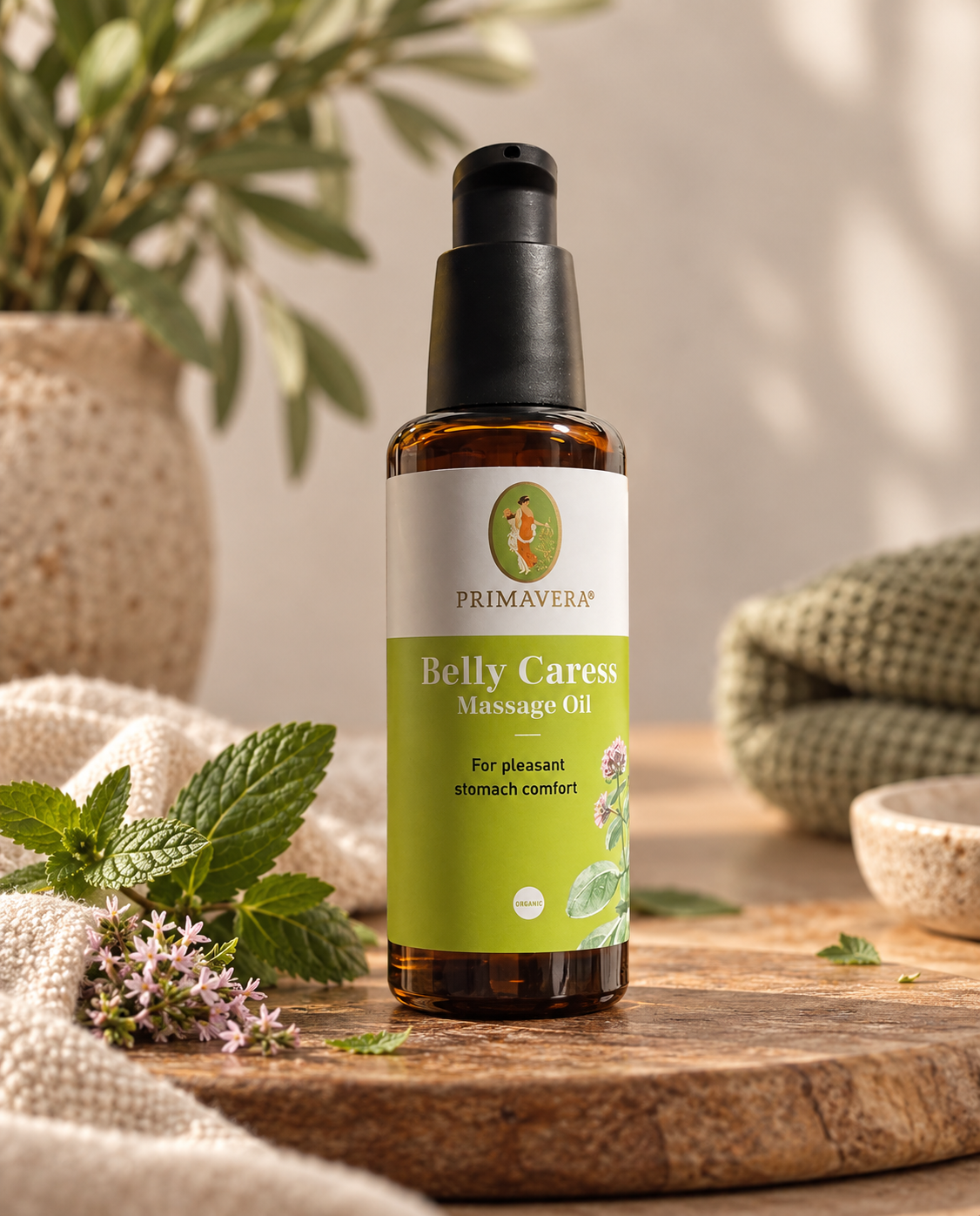 Belly caress massage oil