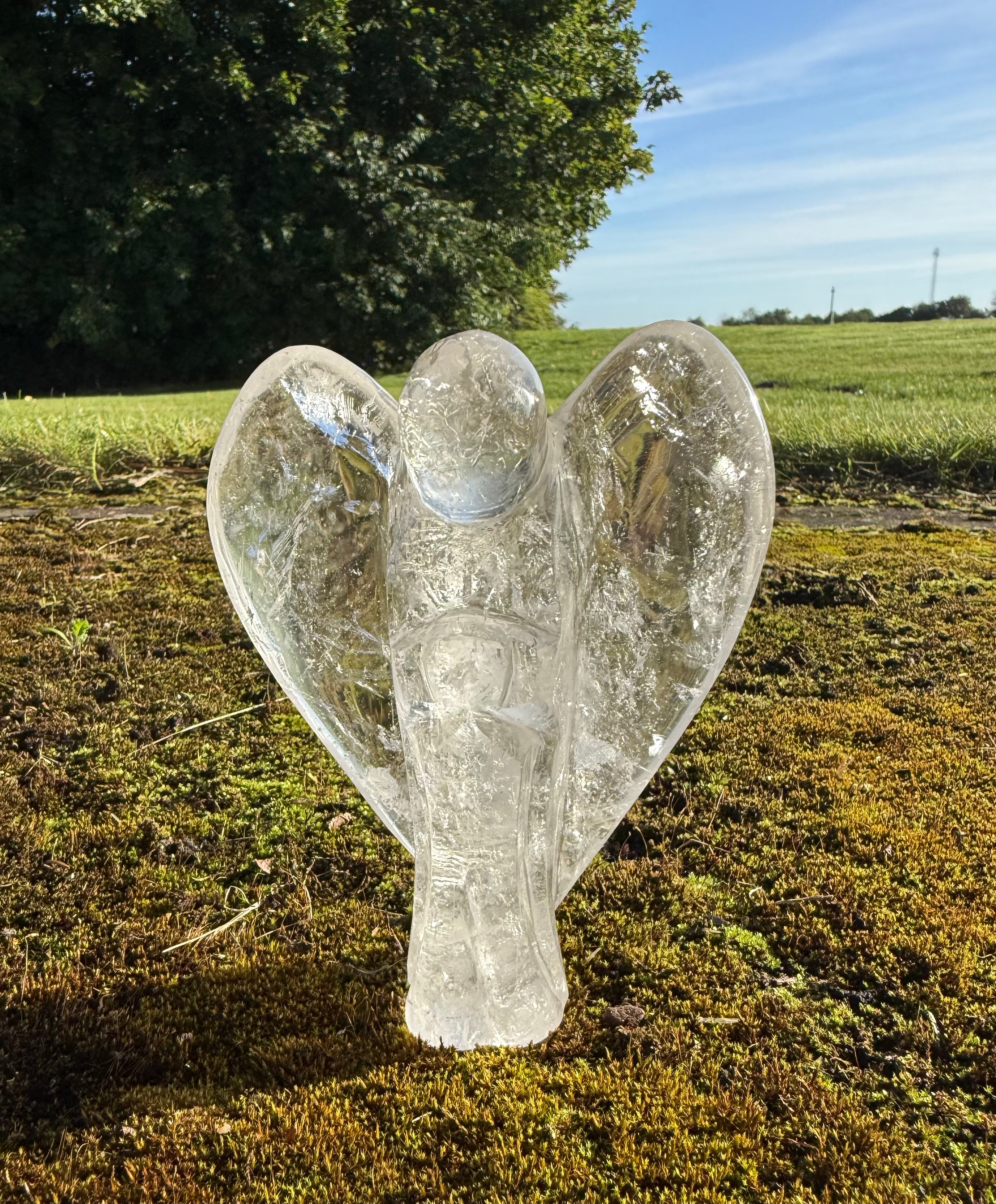 Bjergkrystal Engel 13 cm