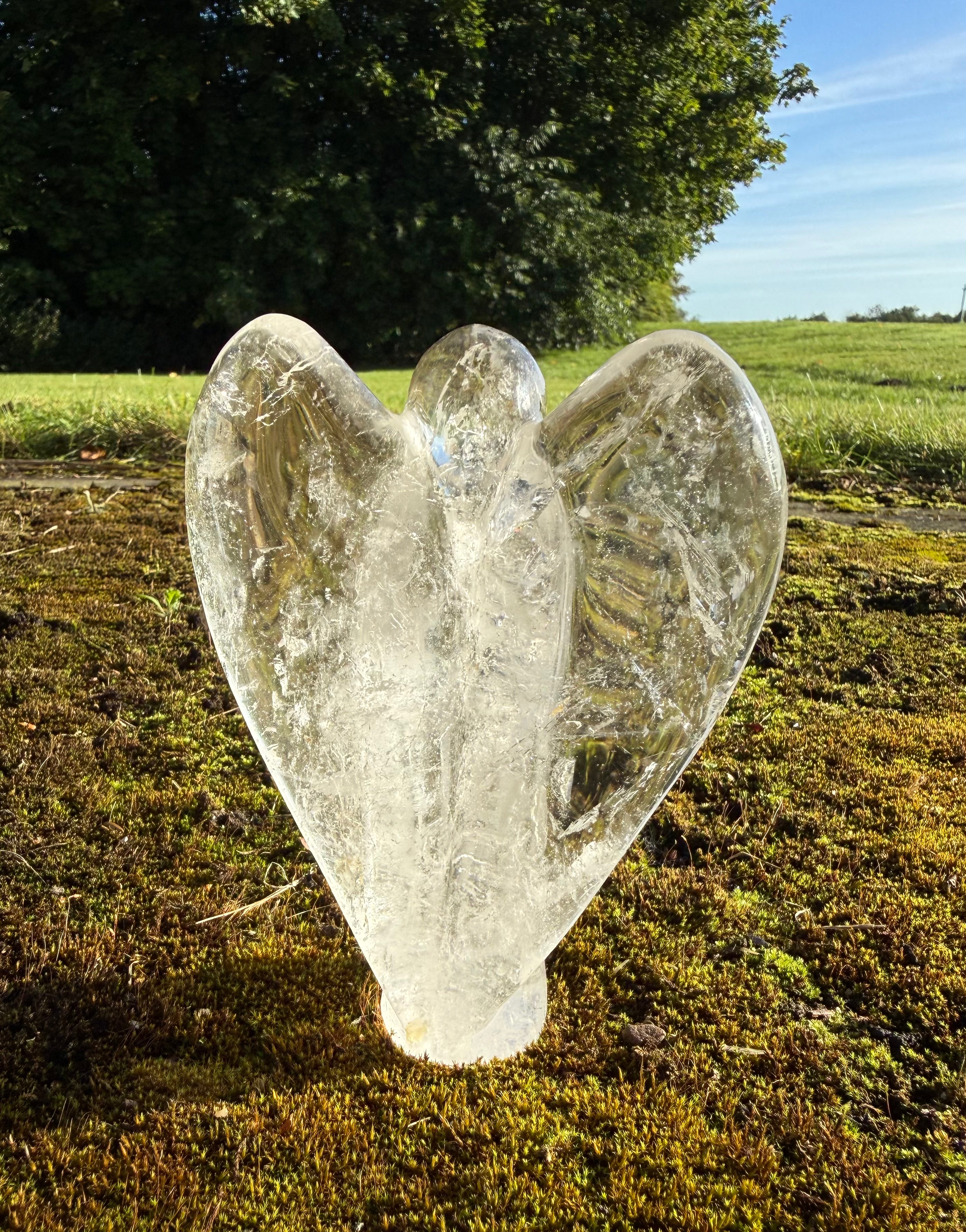 Bjergkrystal Engel 13 cm