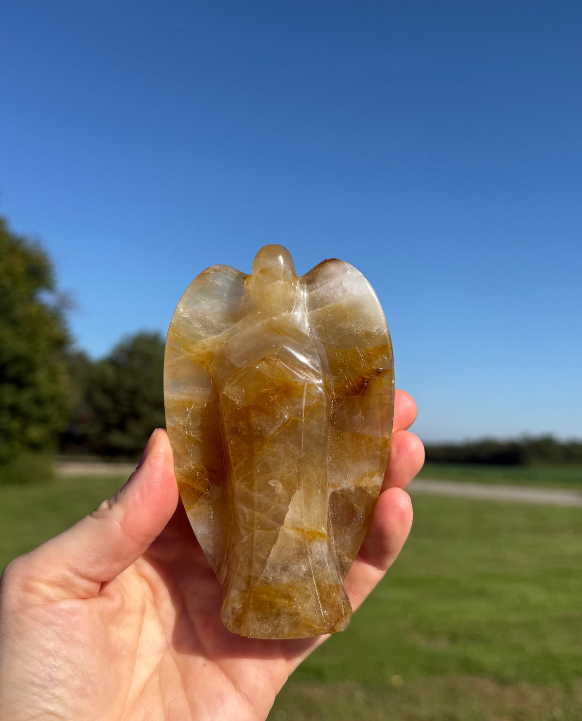Golden healer engel