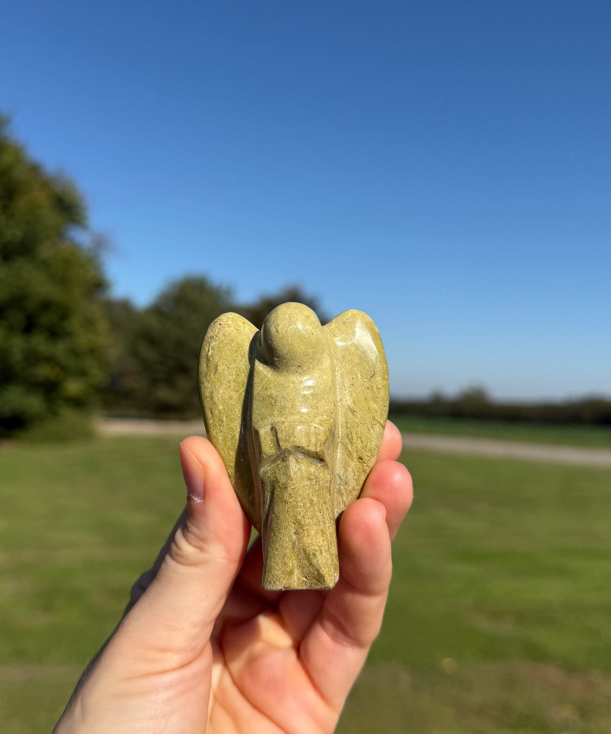 Grøn opal engel