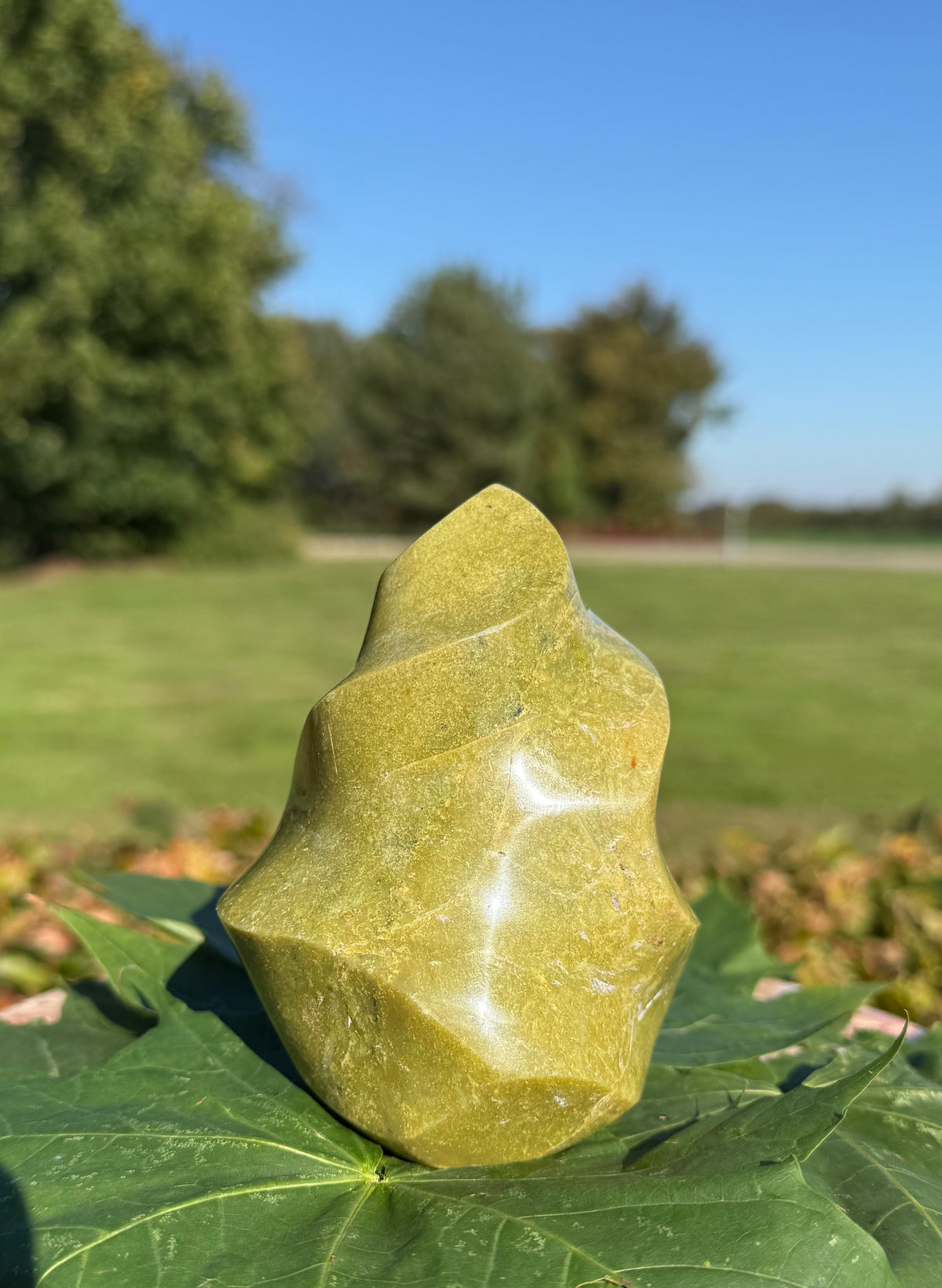Grøn opal flamme 12
