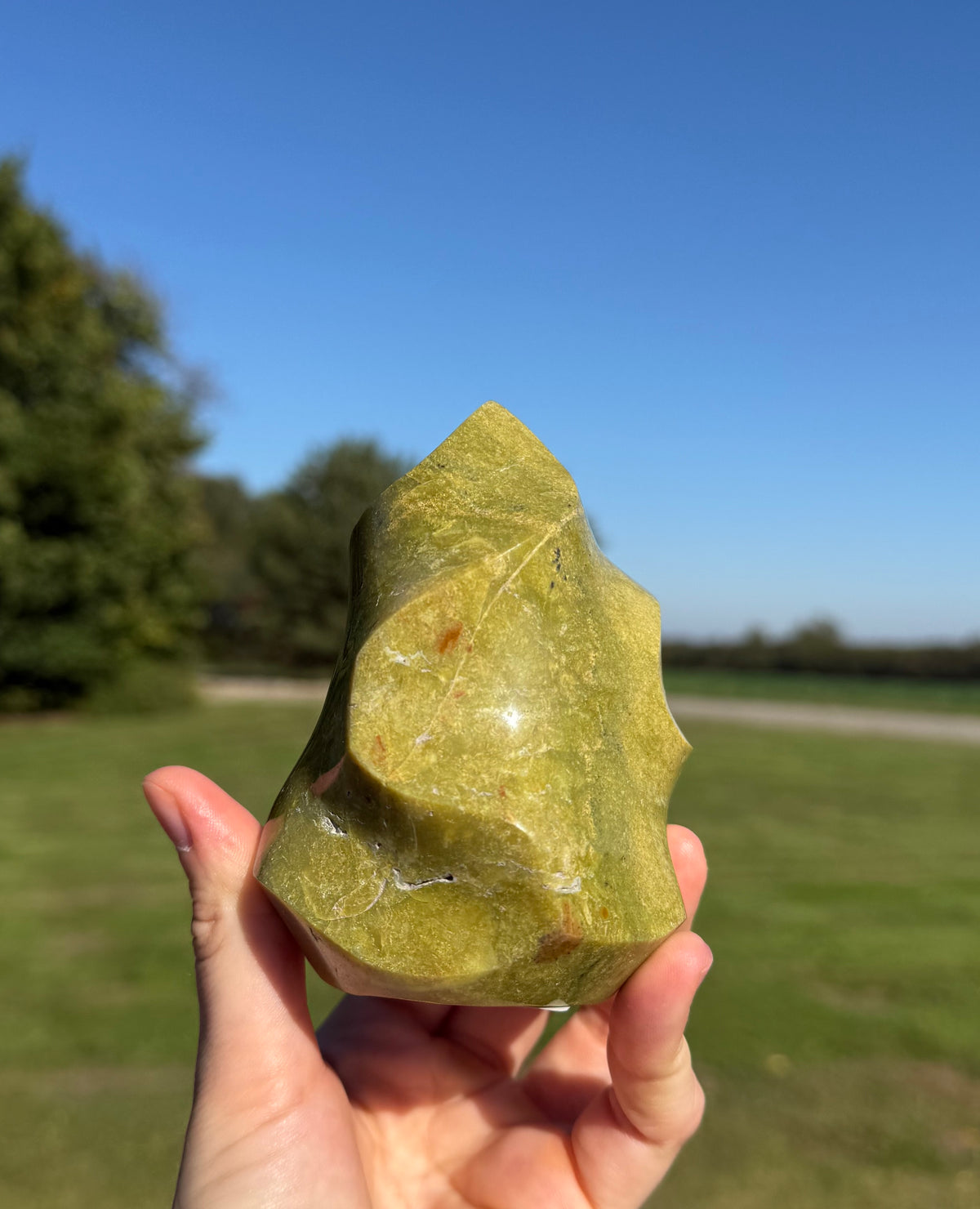 Grøn opal flamme 12