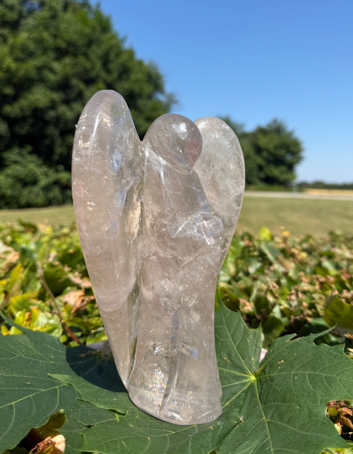 Bjergkrystal Engel 19 cm