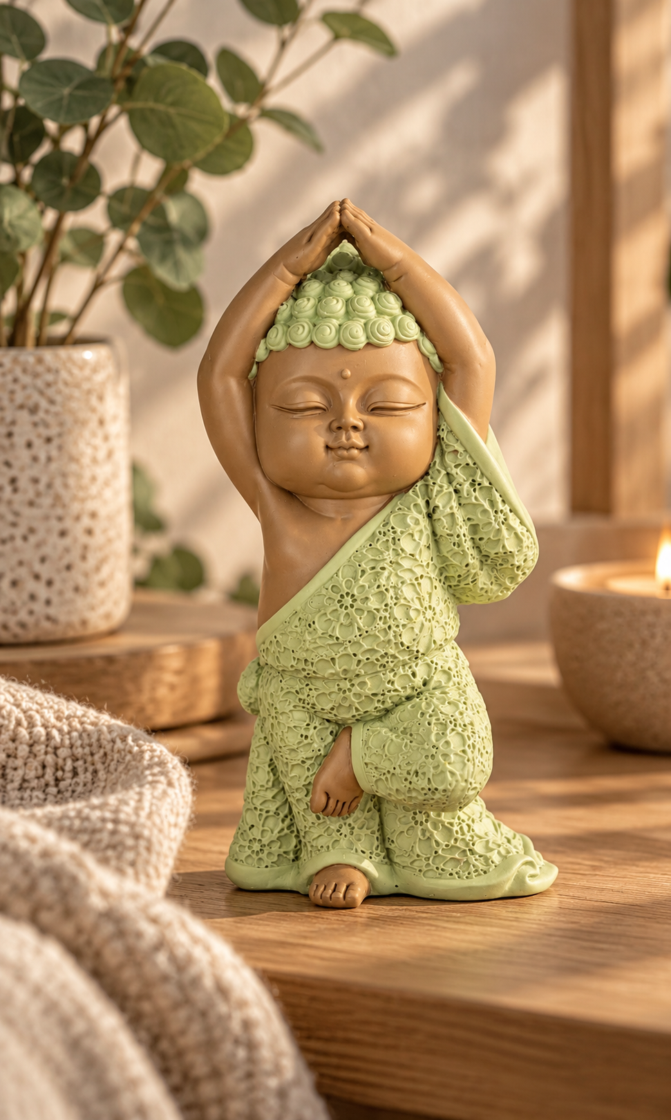 Munk i Vrksasana