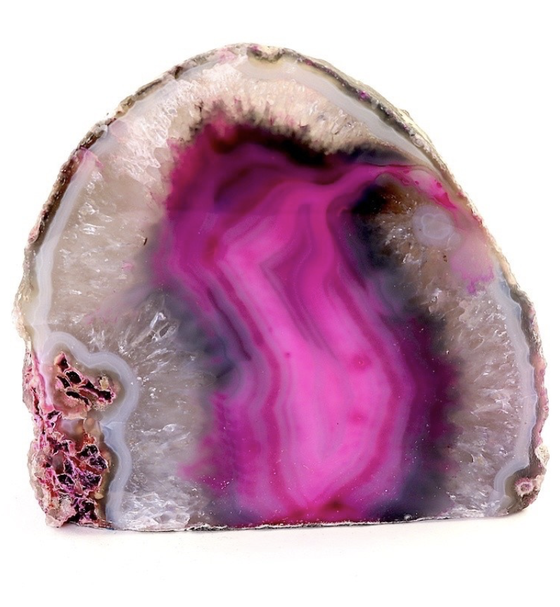 Agat lysestage Pink 1