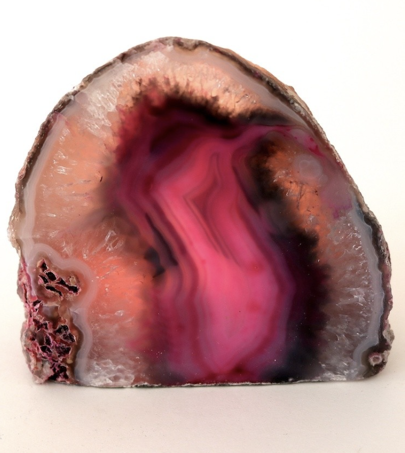 Agat lysestage Pink 4
