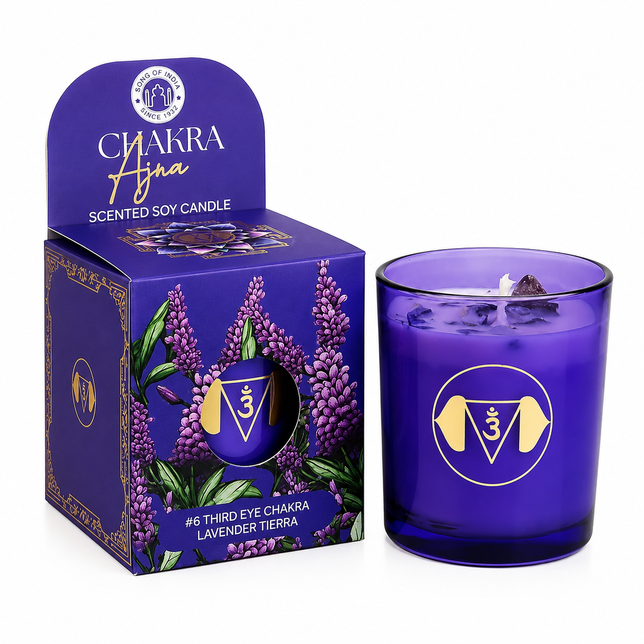 Ajna Chakra Duftlys – Lavender Tierra