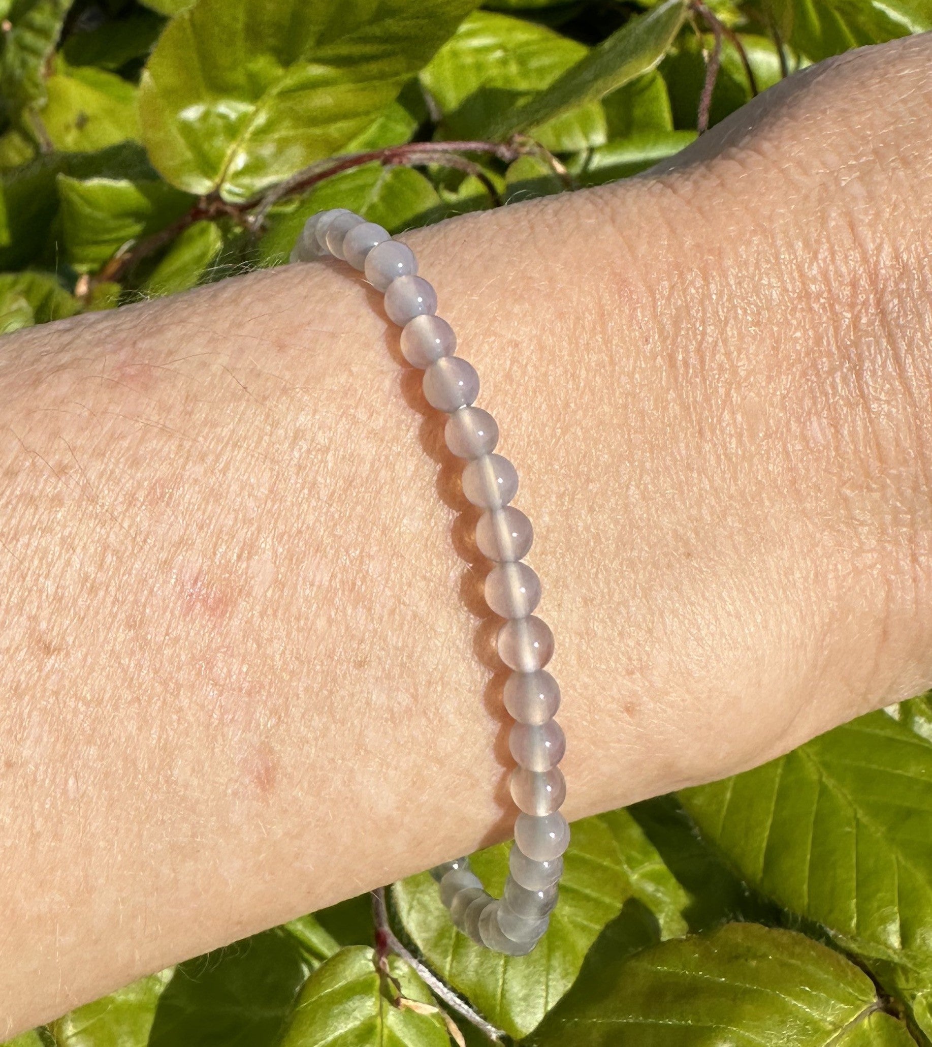 Armbånd agat grå 1