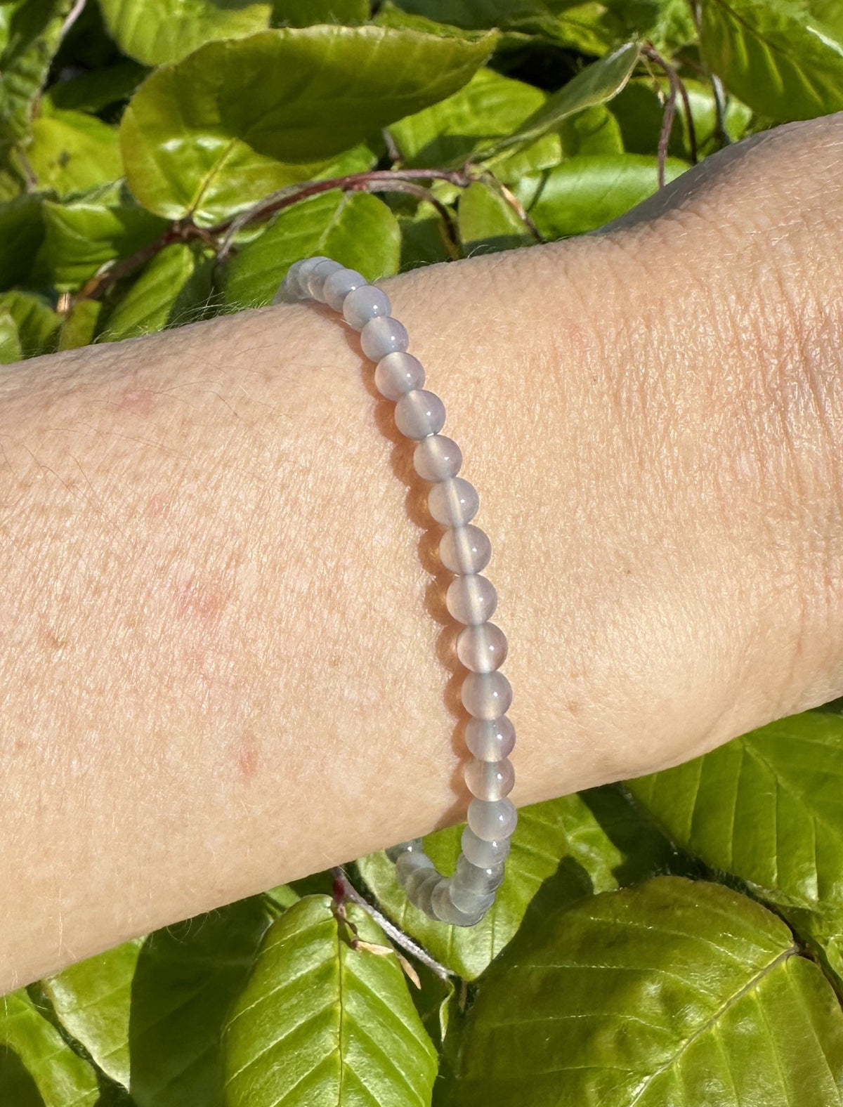 Armbånd agat grå 2