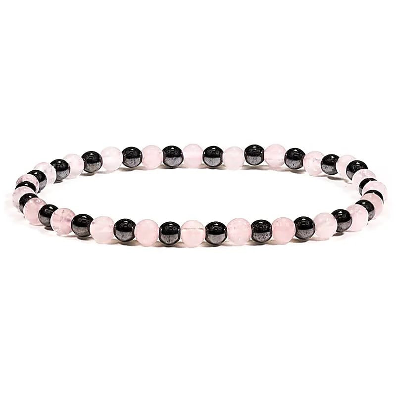 Armbånd hæmatit/rosakvarts 3