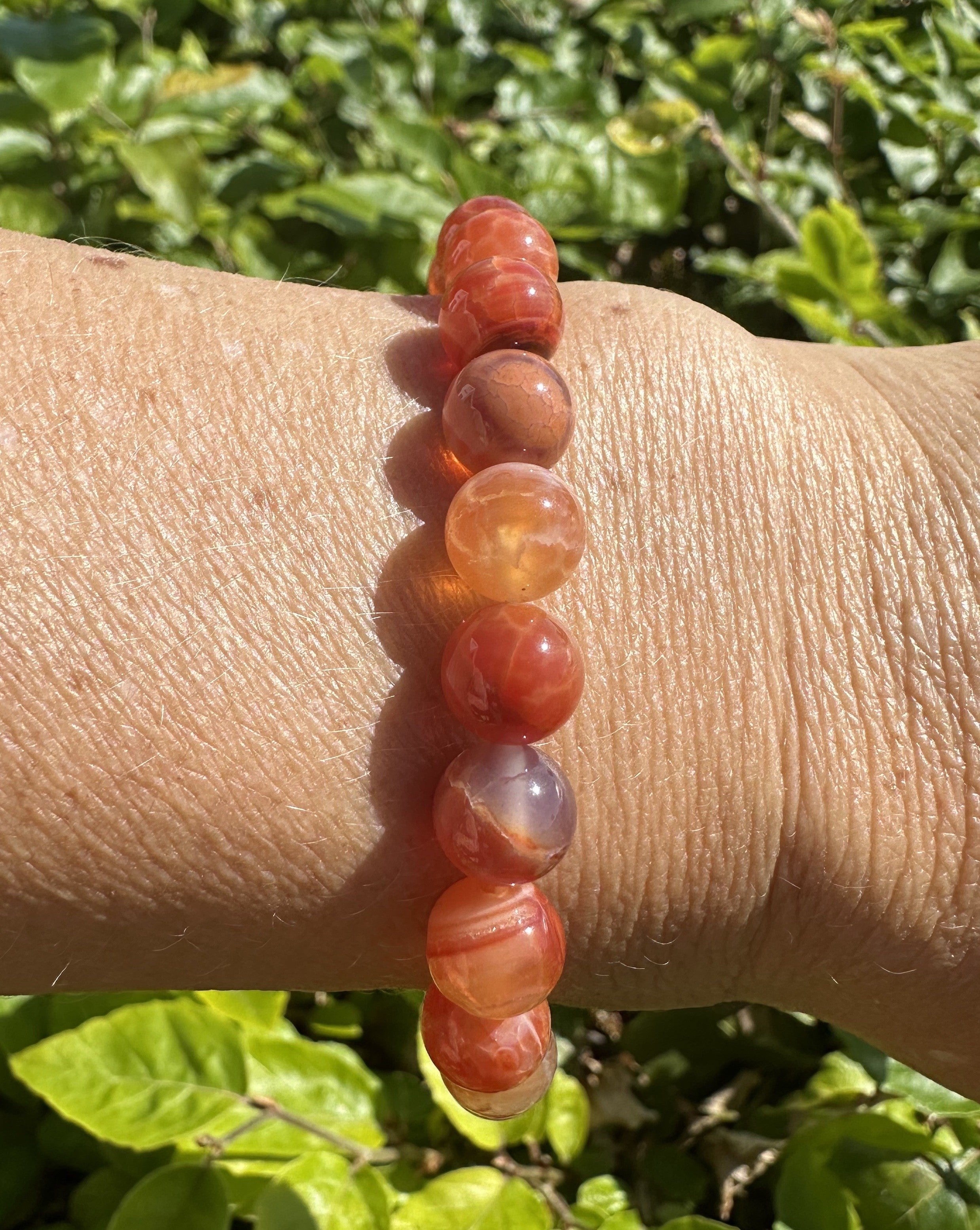 Armbånd karneol slangehud 3