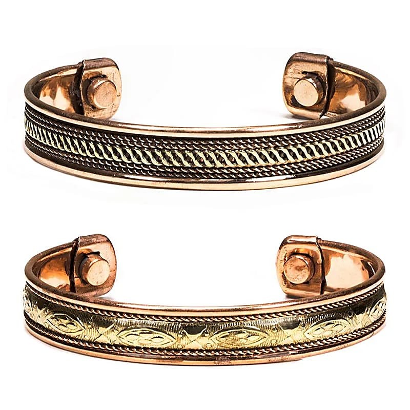 Armbånd kobber sæt med to stk. 1