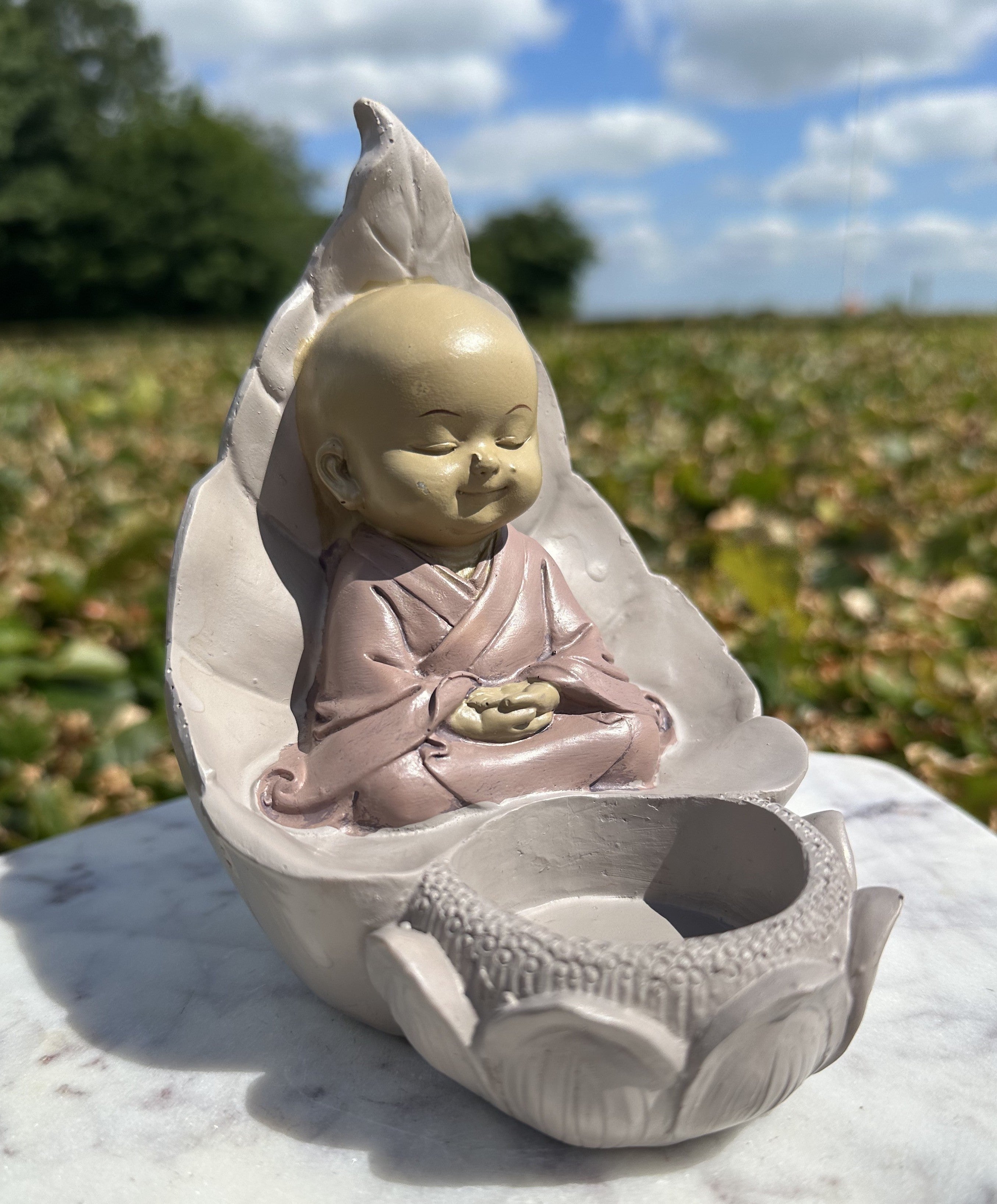 Buddha lysestage rosa 1