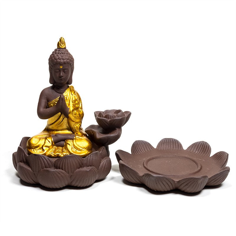 Backflow røgelses holder Buddha 3