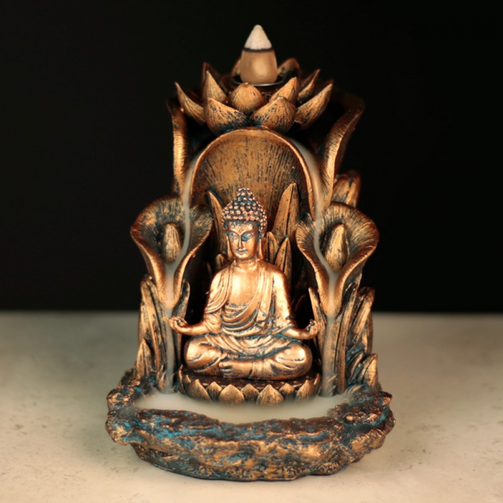 Backflow røgelses holder Buddha 3