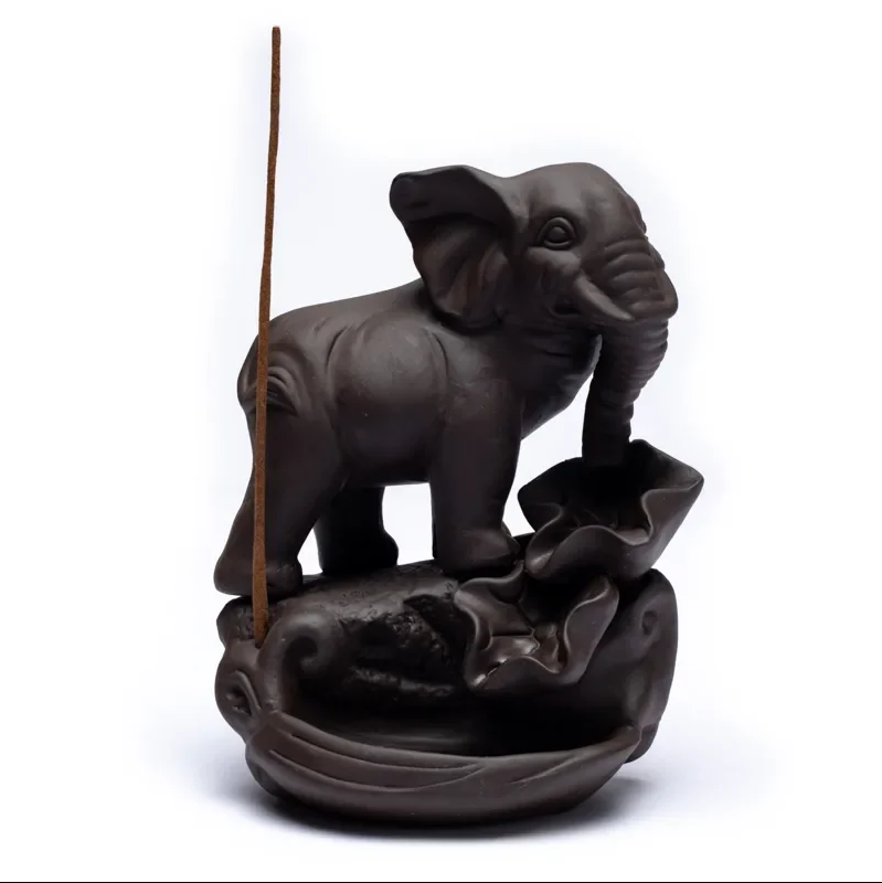 Backflow røgelses holder Elefant 2