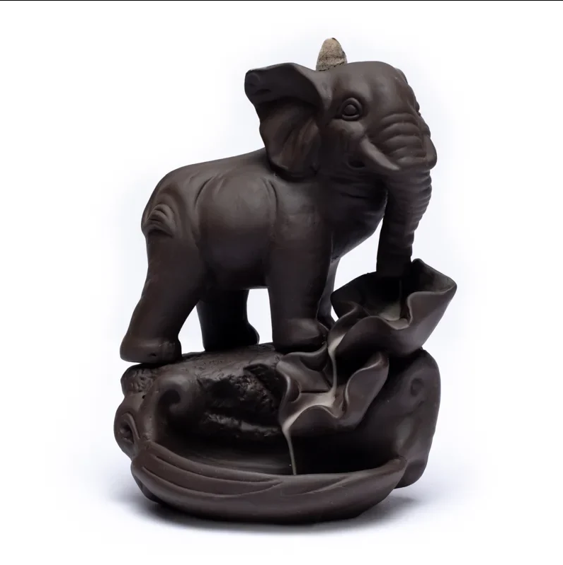Backflow røgelses holder Elefant 4