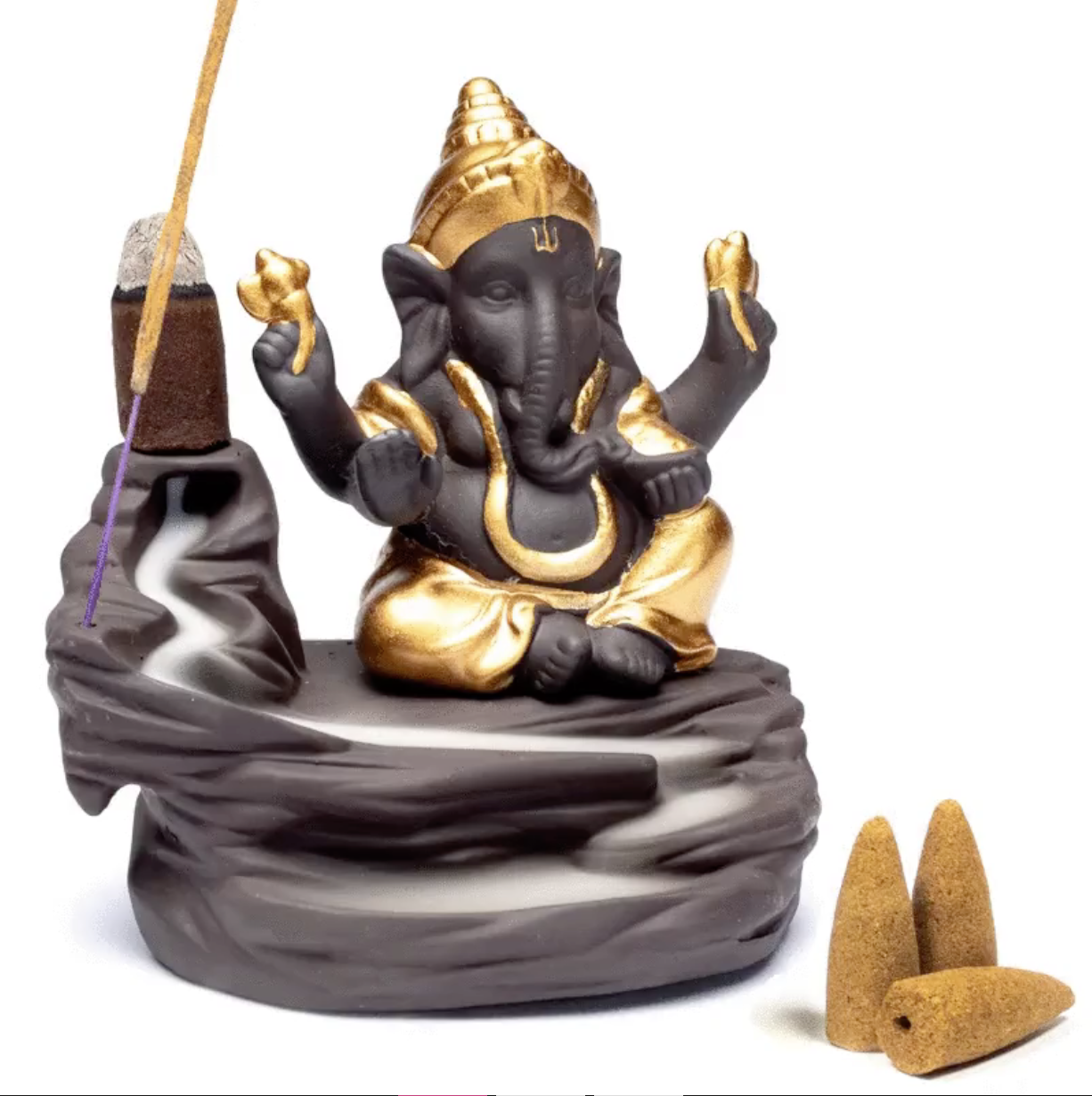 Backflow røgelses holder Ganesha 1