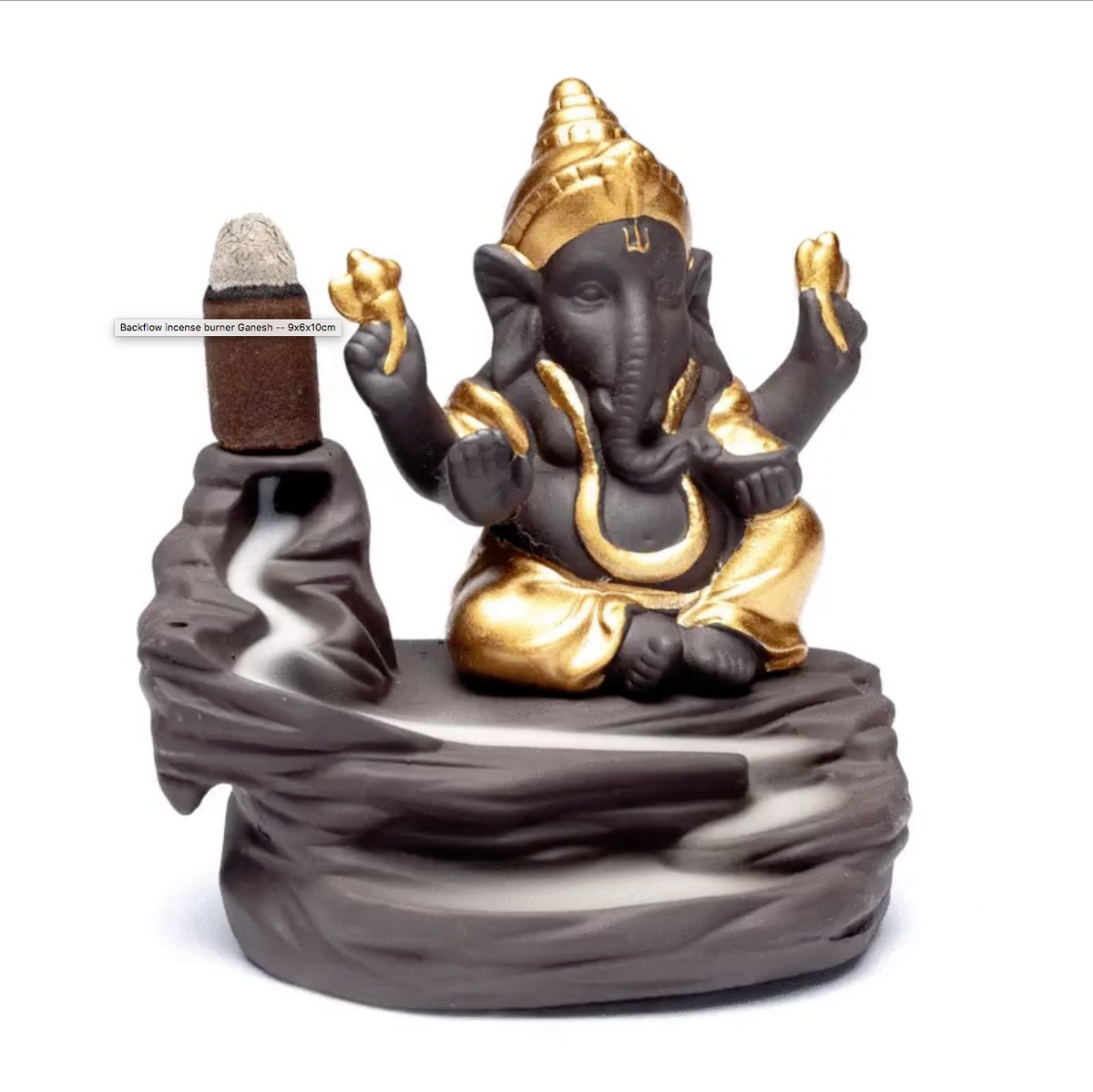 Backflow røgelses holder Ganesha 2