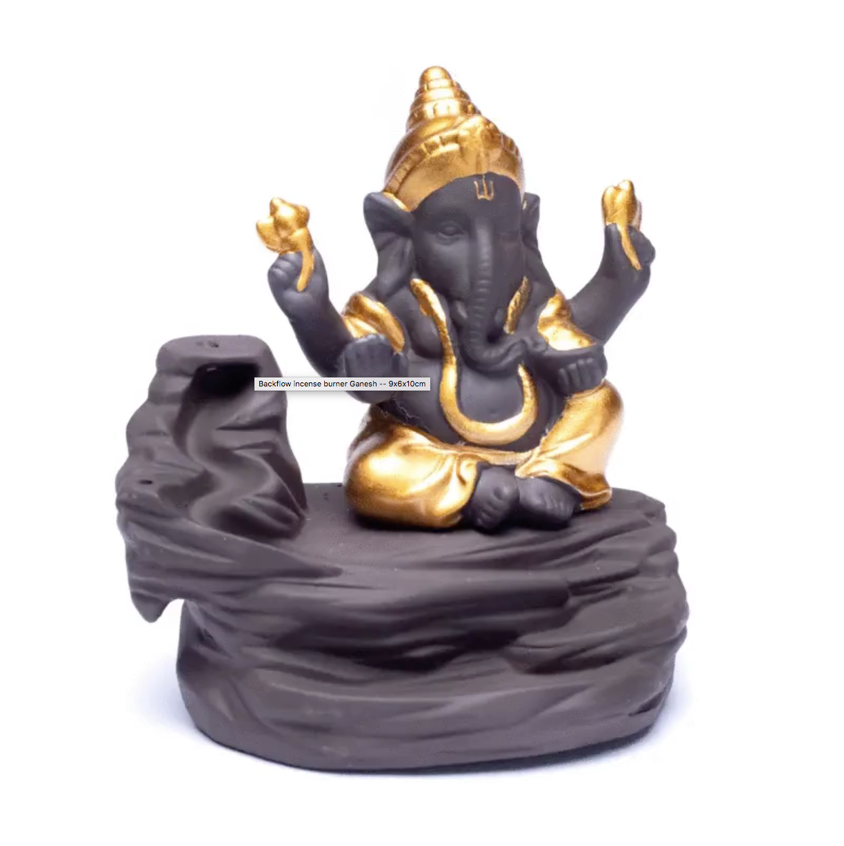 Backflow røgelses holder Ganesha 3