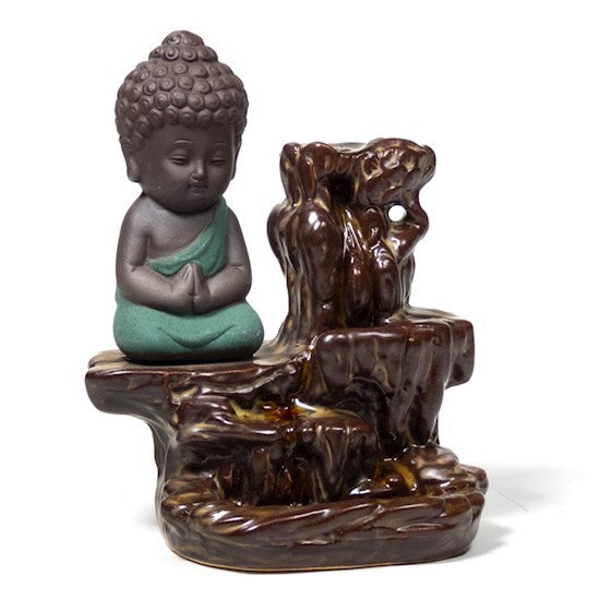 Backflow røgelses holder lille Buddha 2