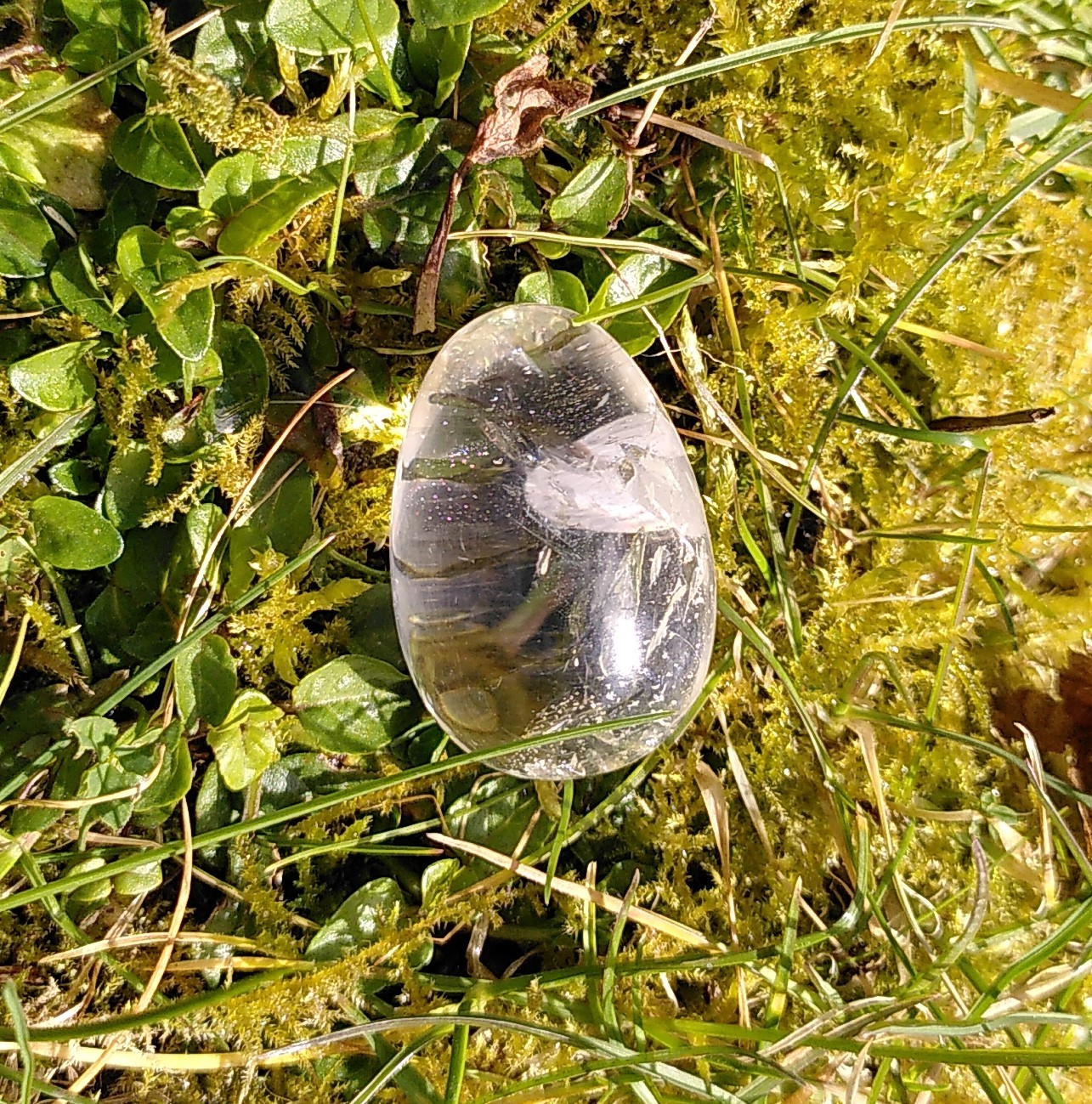Bjergkrystal æg 3,5 cm 1