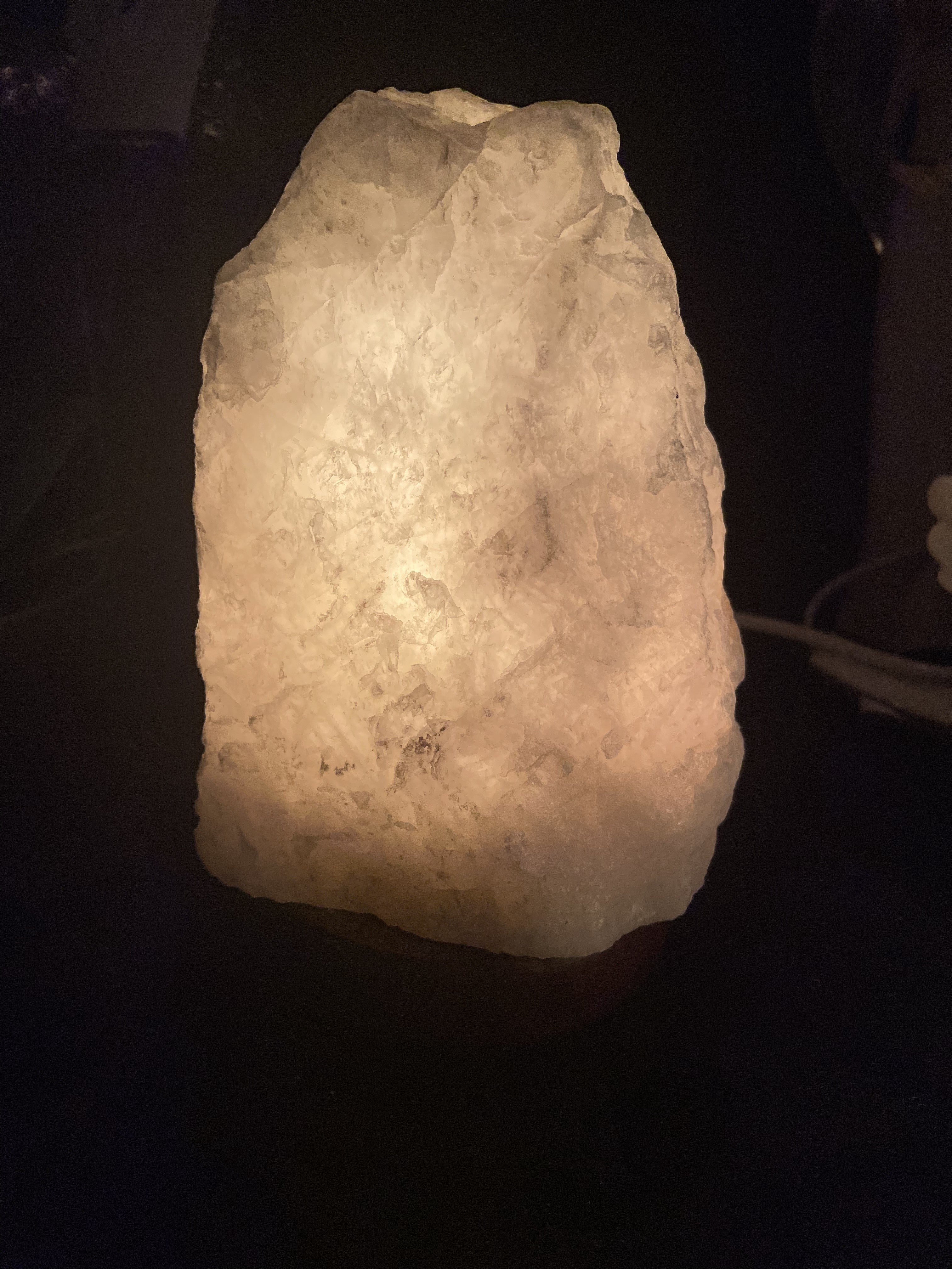 Bjergkrystal bordlampe 1