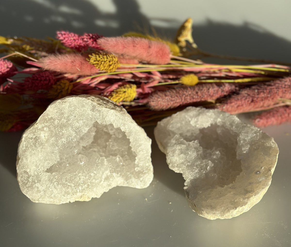 Bjergkrystal geode M 1