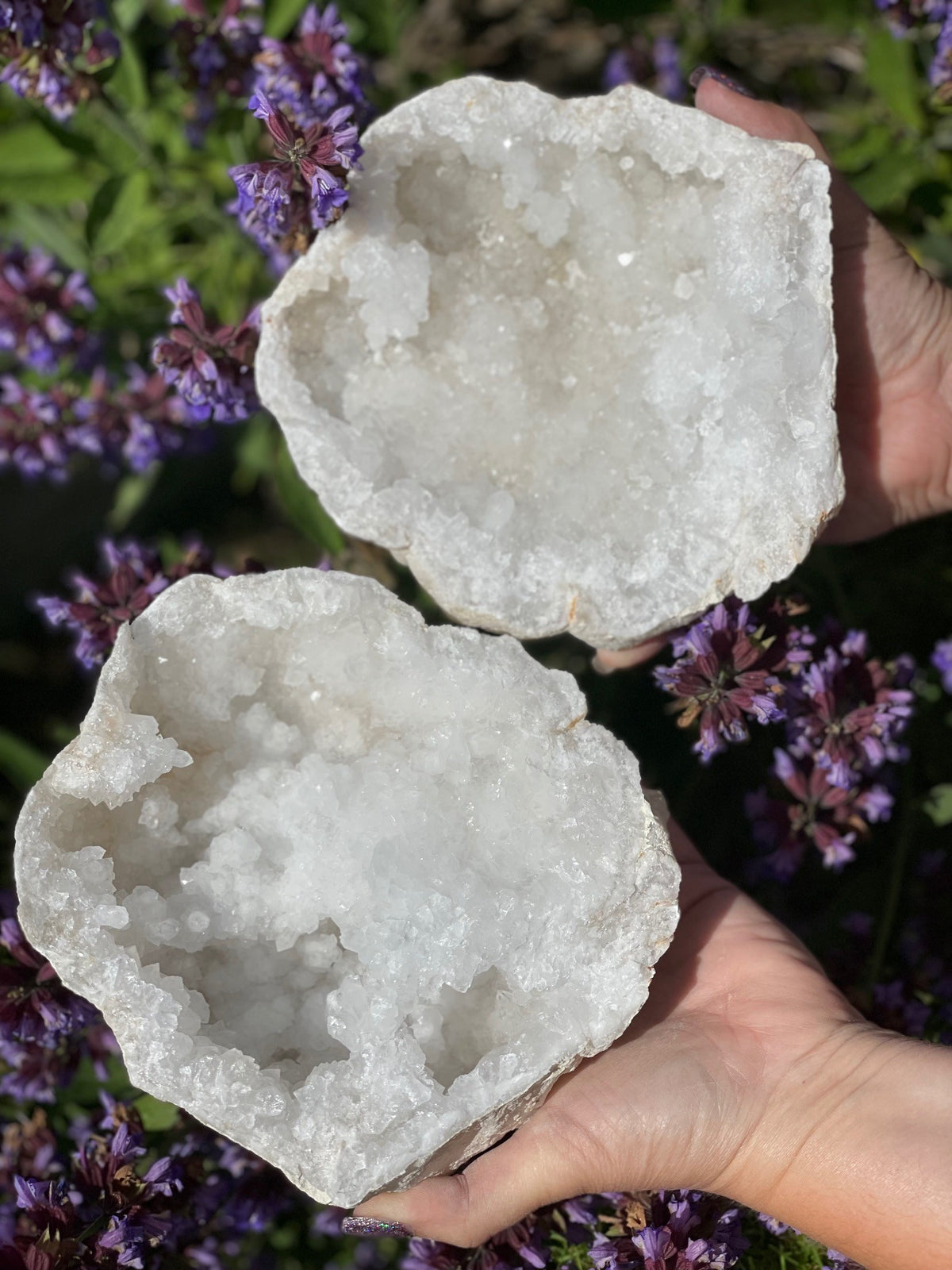 Bjergkrystal geode XXL 2