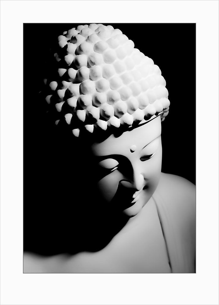 Buddha art print - dark - 0028 1