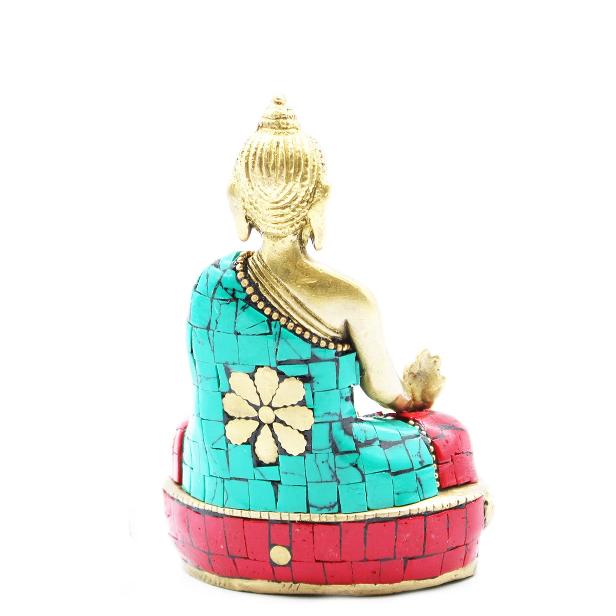 Buddha farverig figur 3