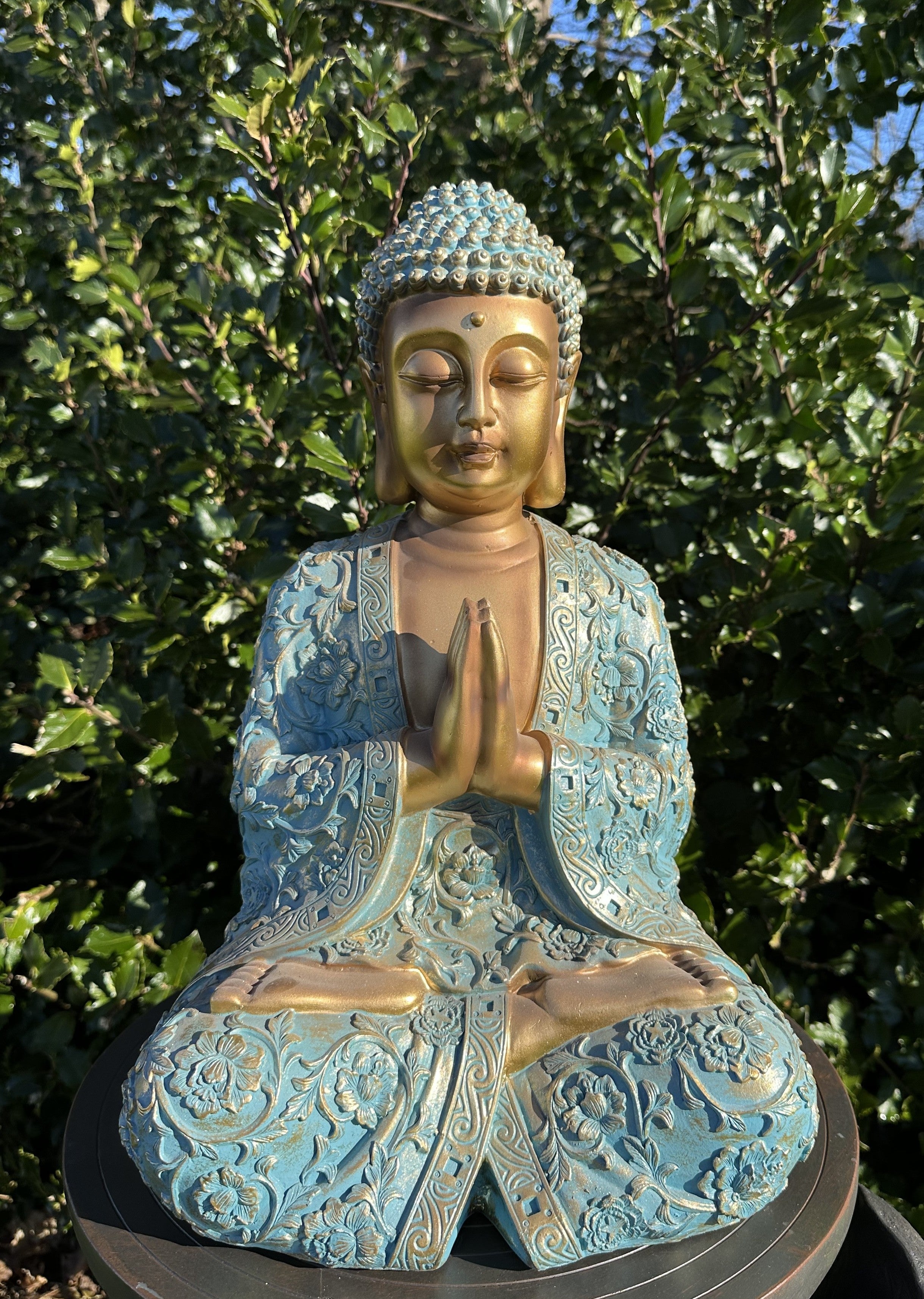 Buddha grøn og guld 2