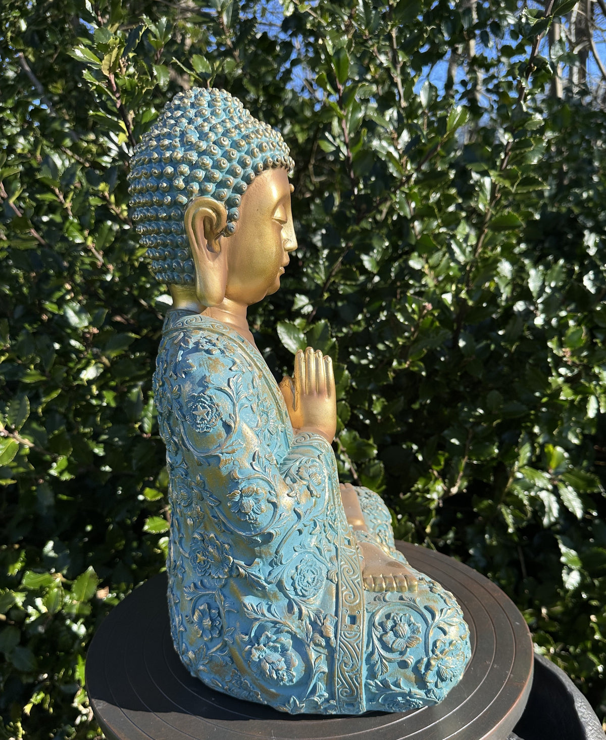 Buddha grøn og guld 3
