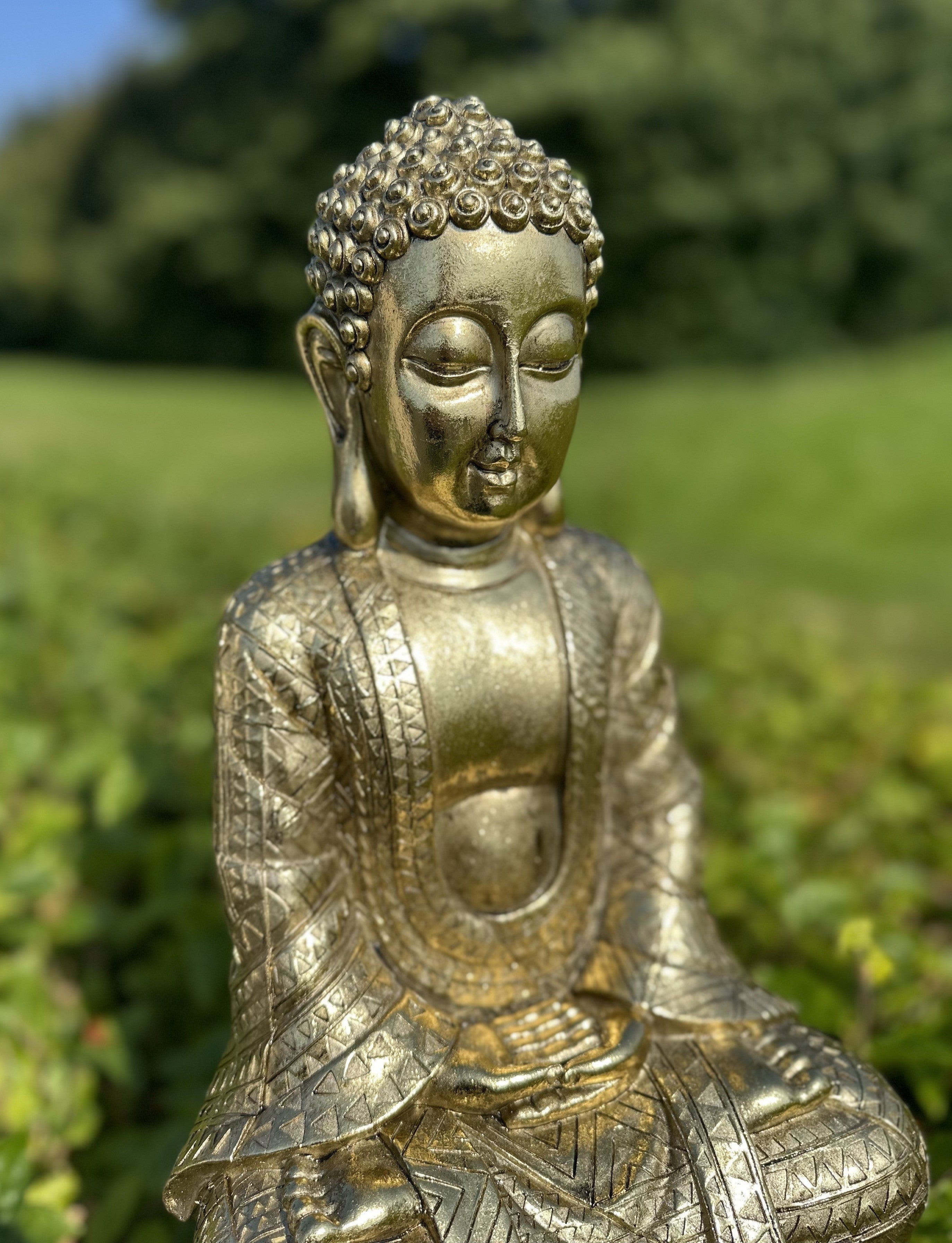 Buddha guld 39cm 2