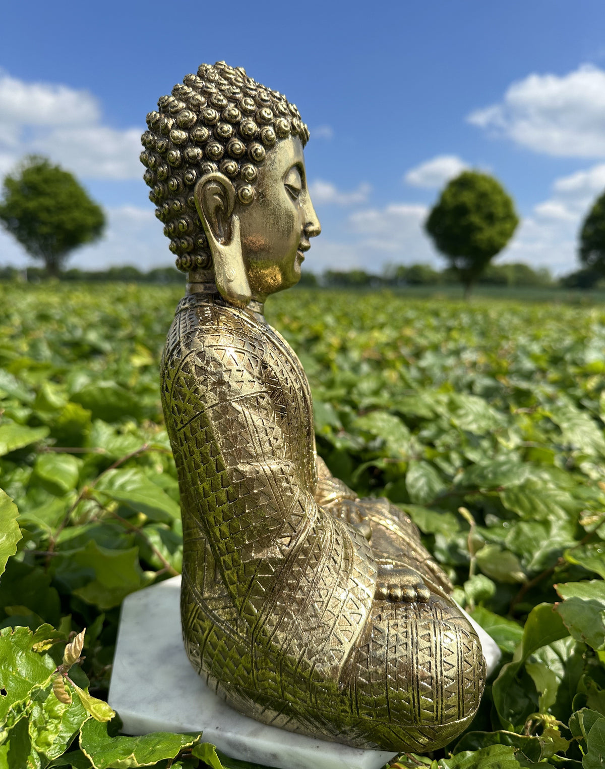 Buddha guld mediterende 3