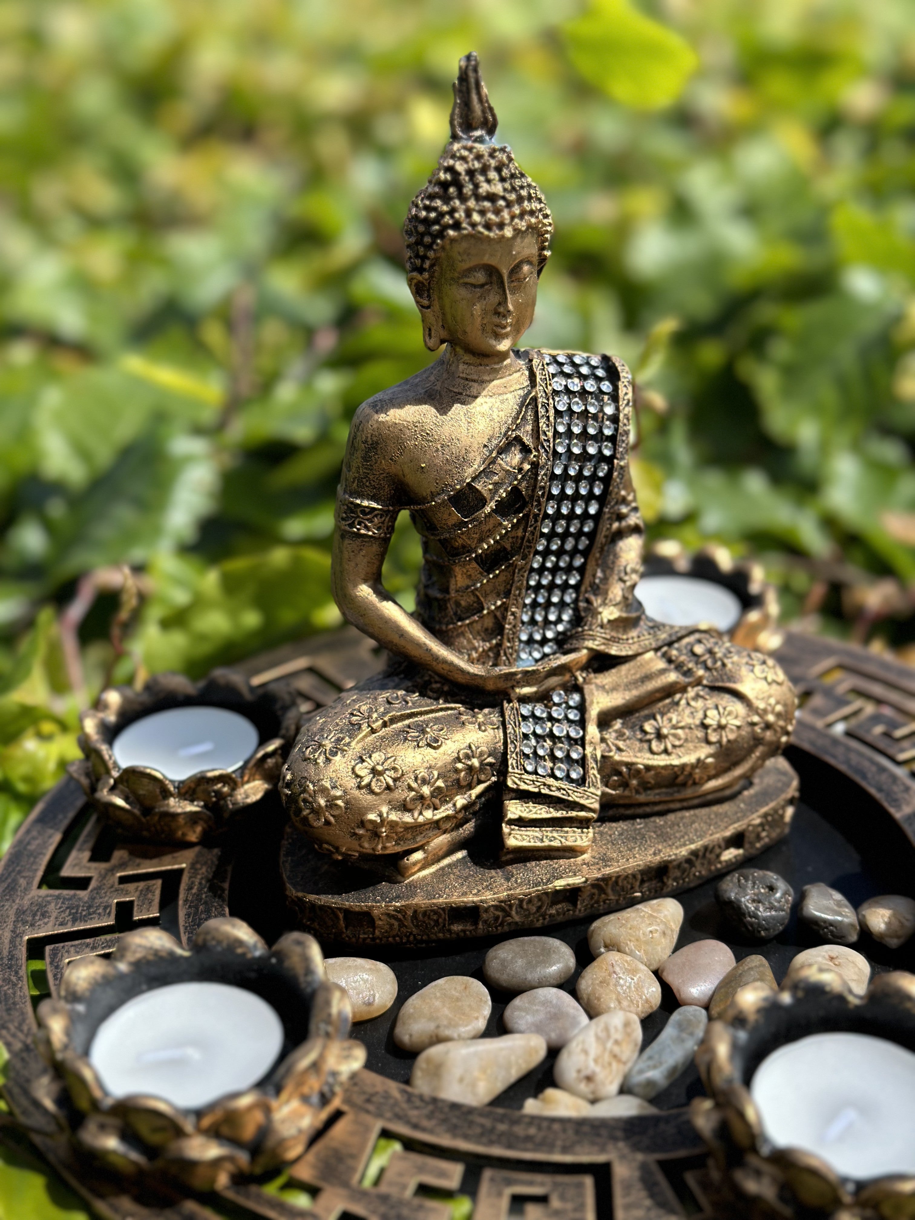 Buddha i fad bronze 2