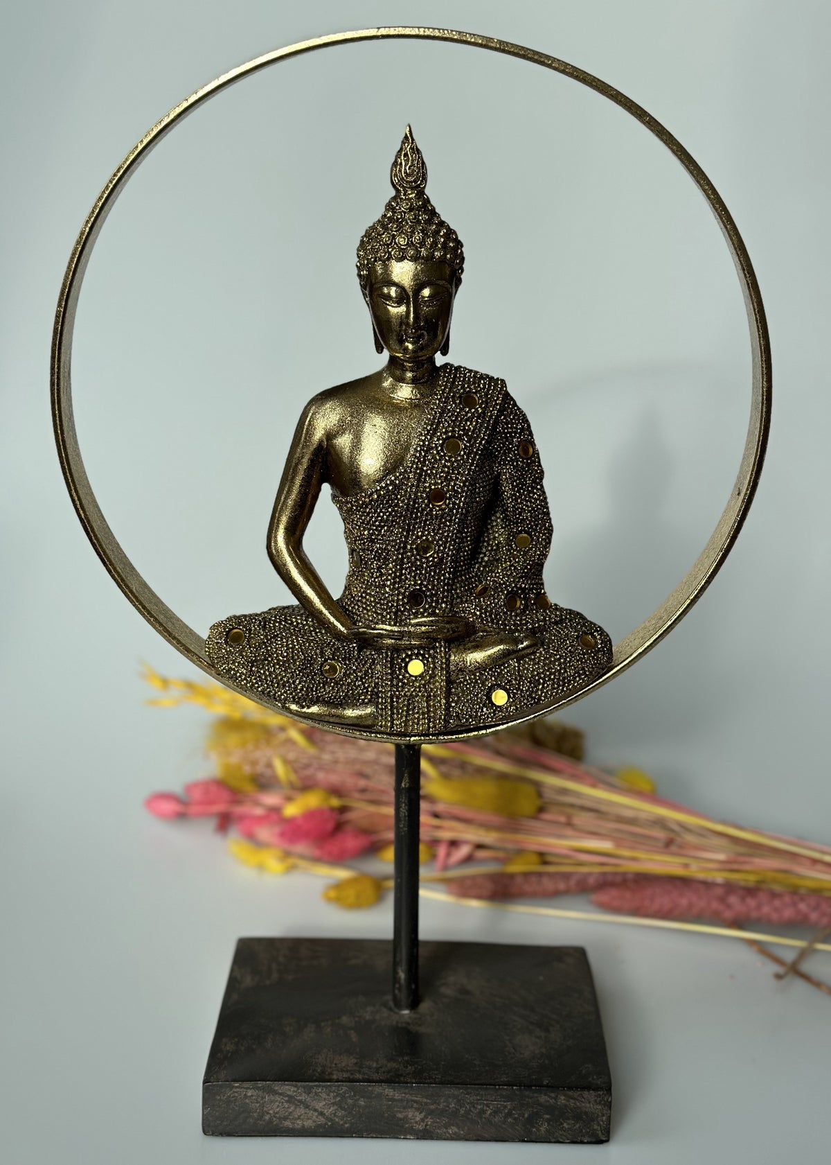 Buddha i livshjul - 40 cm 2