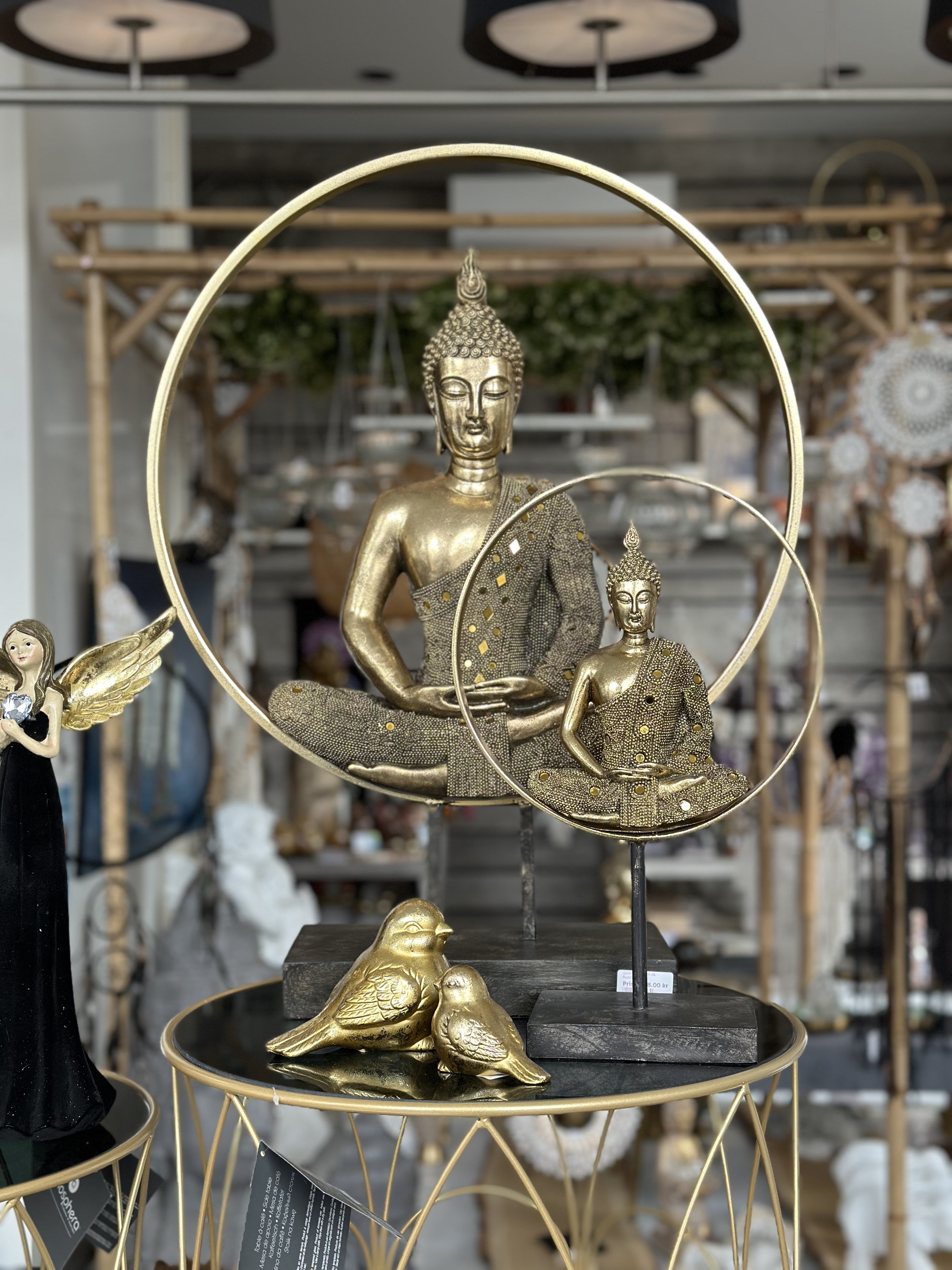 Buddha i livshjul - 40 cm 5