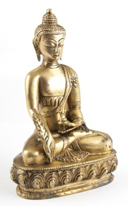 Medicin Buddha i messing 2