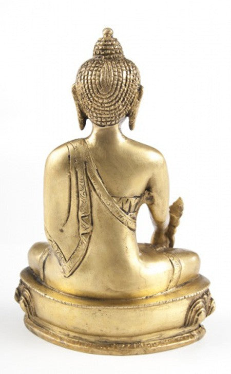 Medicin Buddha i messing 3