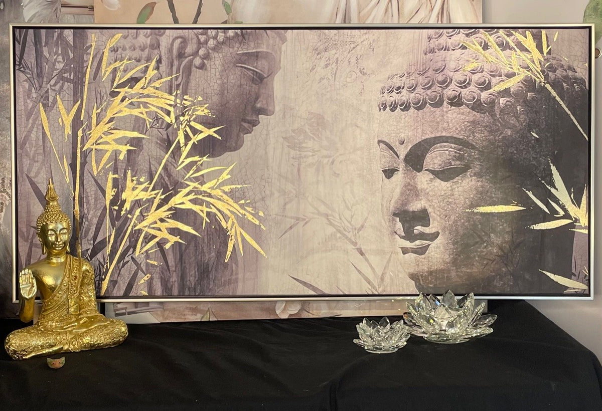 Buddha maleri / billede 115 x 55 cm 1