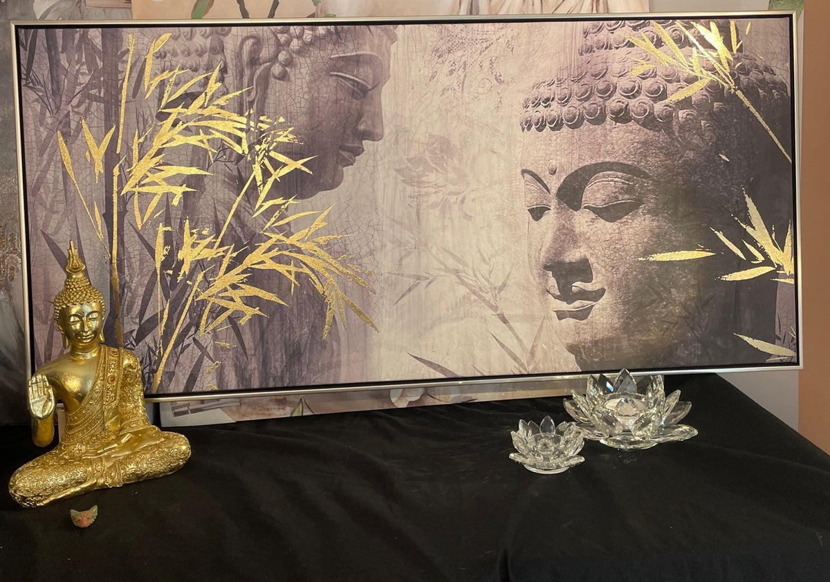 Buddha maleri / billede 115 x 55 cm 2
