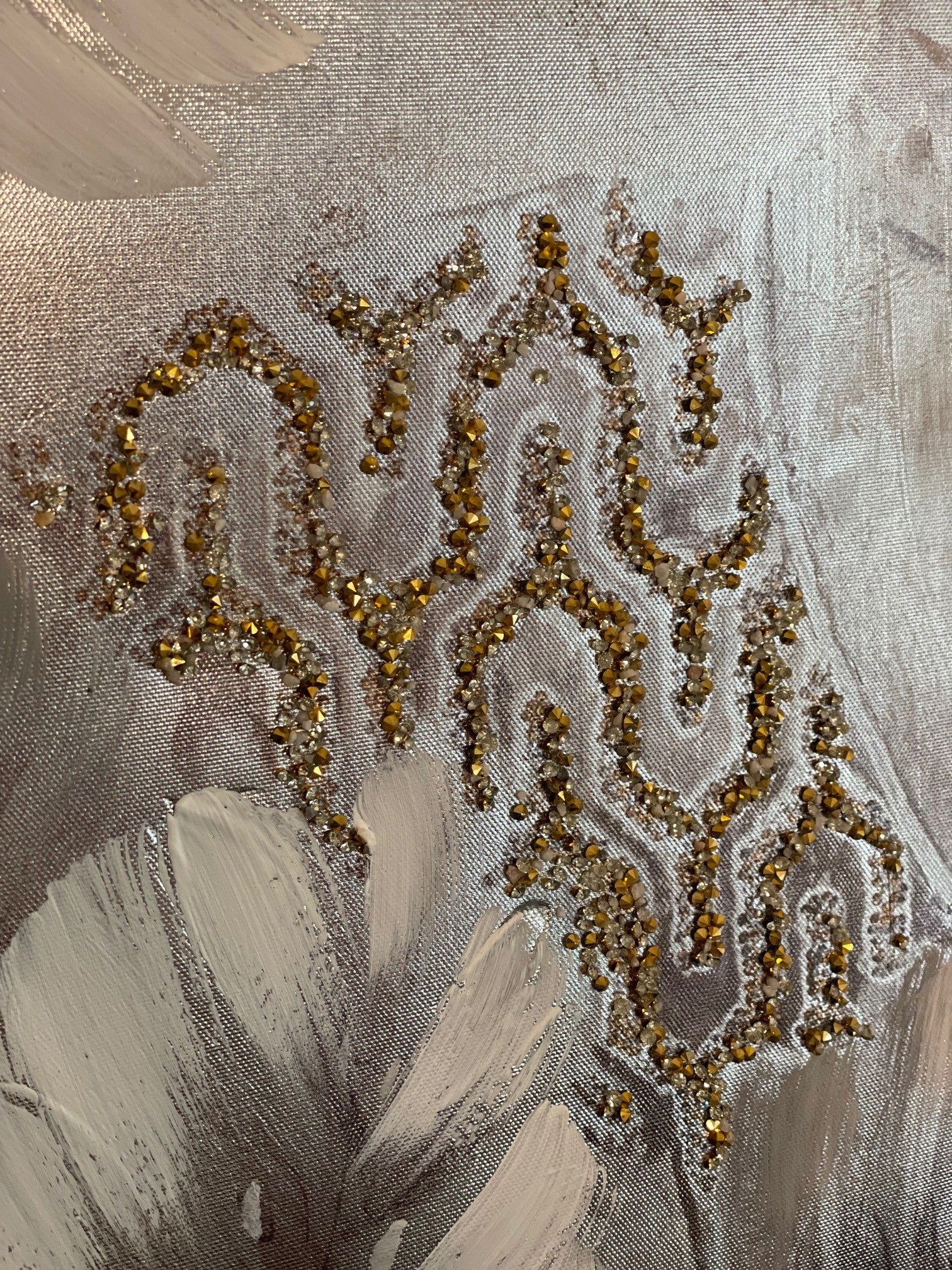 Buddha maleri / billede grå 78 x 78 4