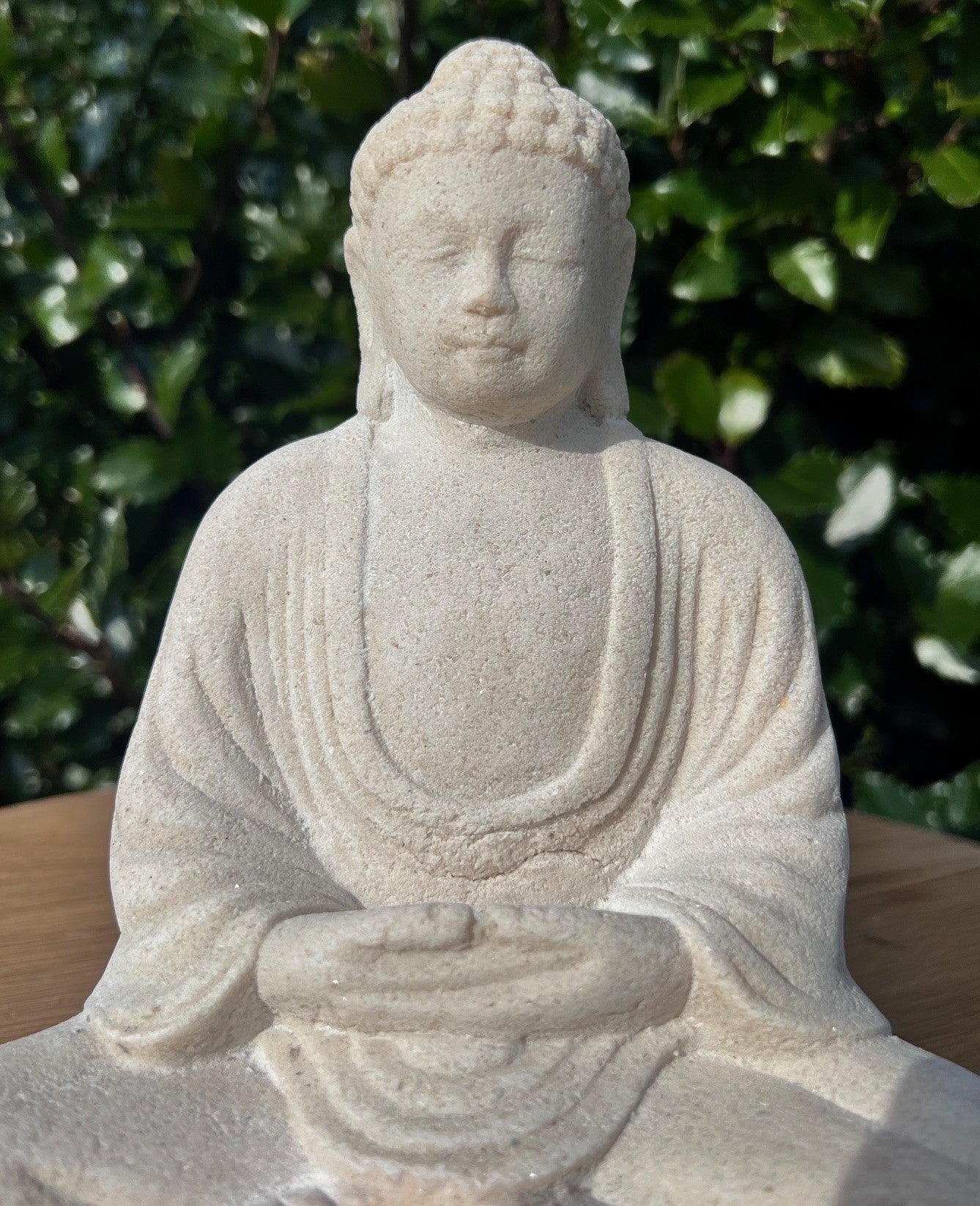 Buddha med plads til lys - Hvid 5
