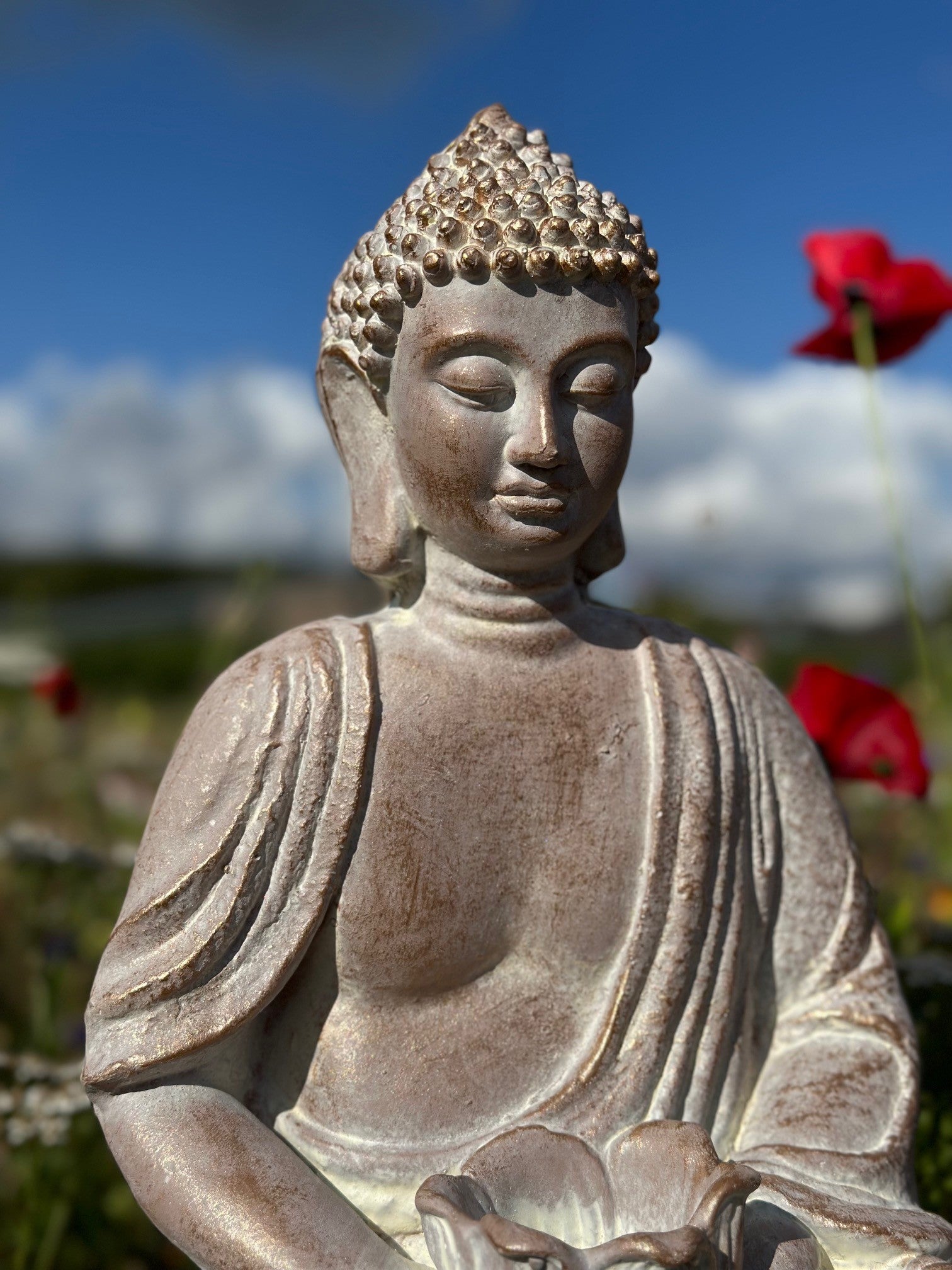 Buddha til lys 39 cm 4