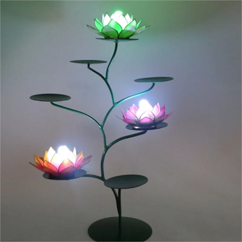 Chakra Lotus opsats i grøn 4