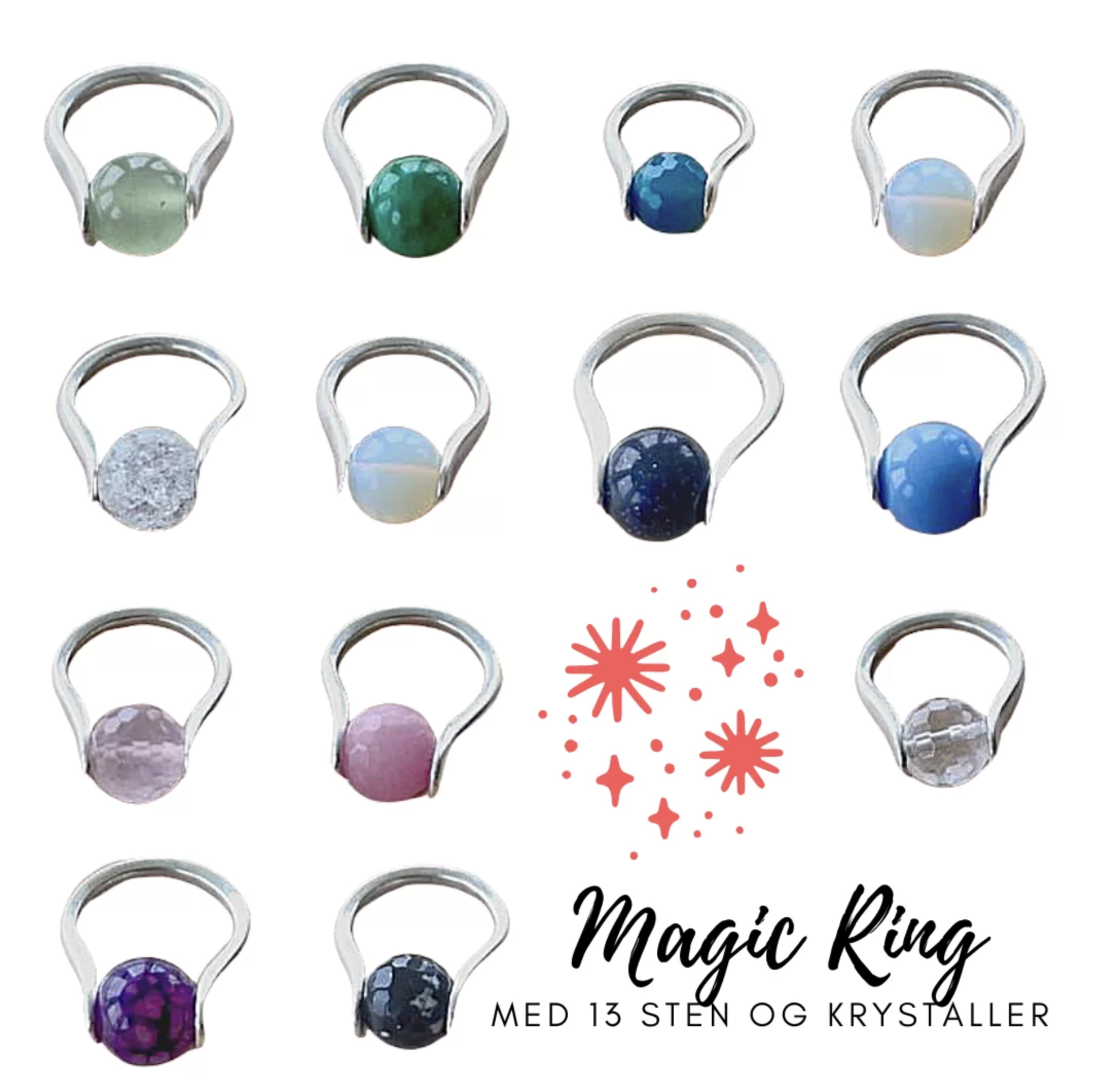 Chakra Sølv Ring - Magic ring