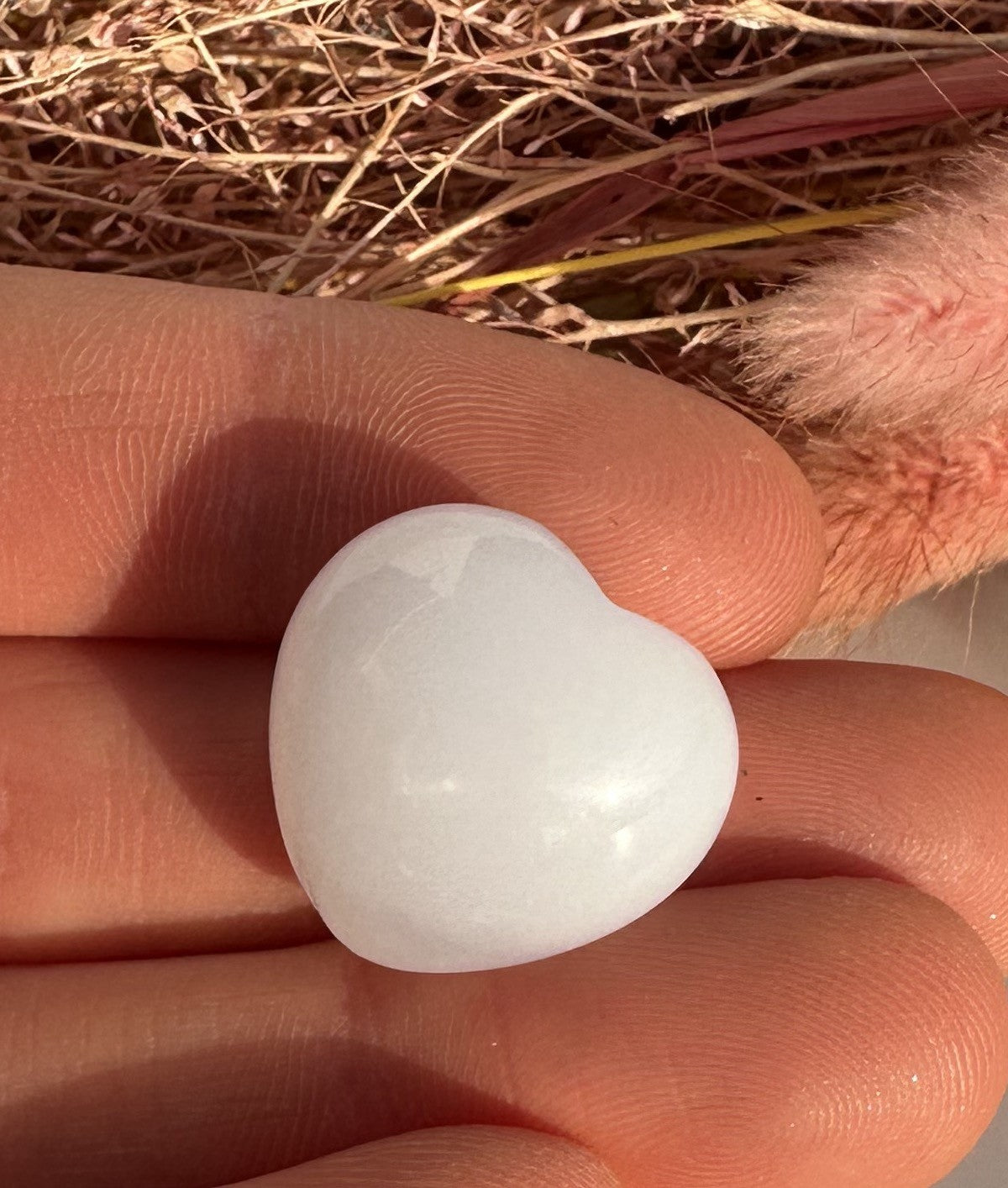 Chalcedon hjerte 2 cm 1