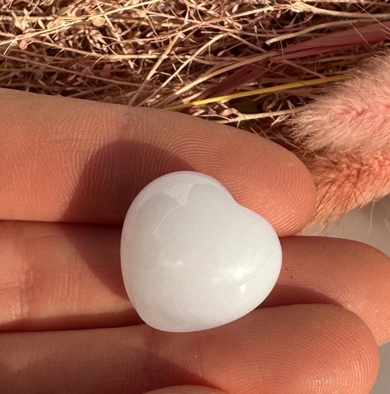 Chalcedon hjerte 2 cm 3